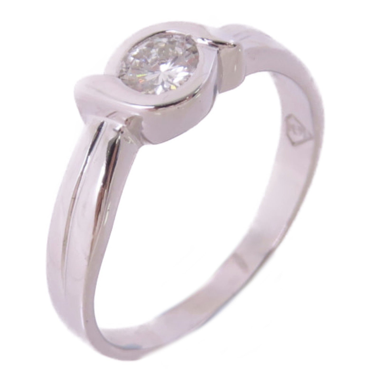 JEWELRY 【激減優惠】18K白金/0.32ct鑽石Diamond Ring戒指US#6.5