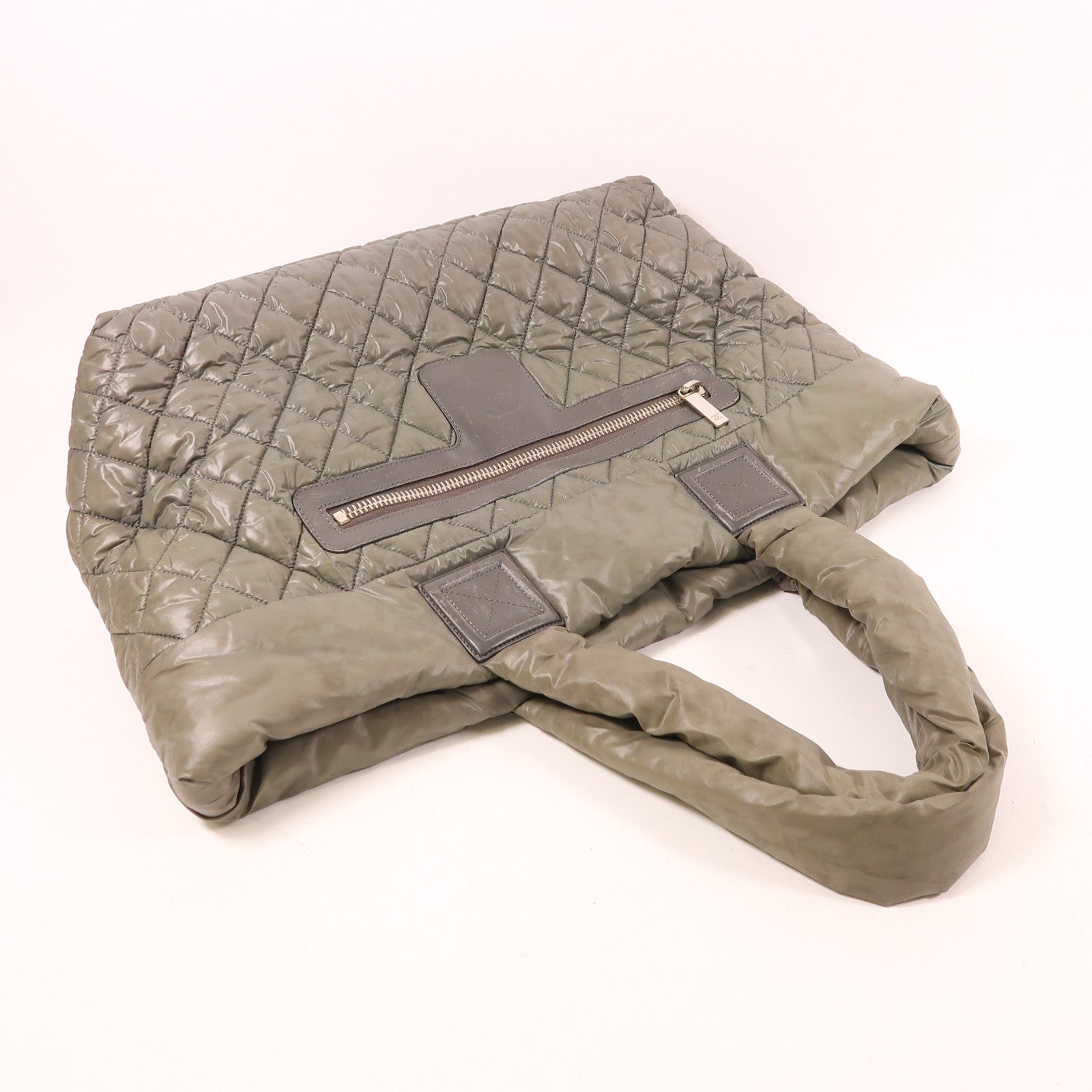 CHANEL 尼龍Shoulder Tote銀扣肩背袋/手挽袋