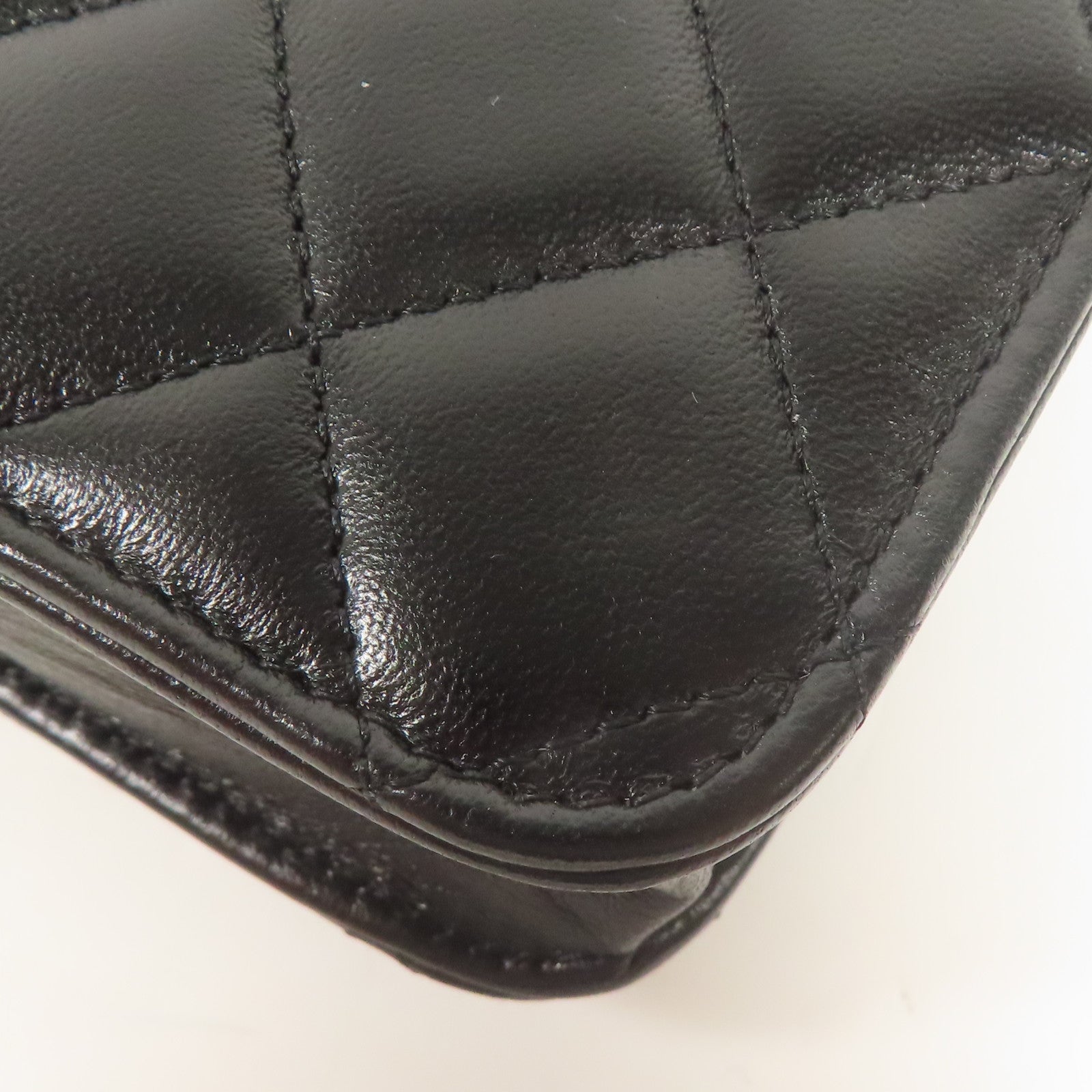 CHANEL 羊皮皮革Shoulder Bag金扣鏈帶手挽肩背兩用袋