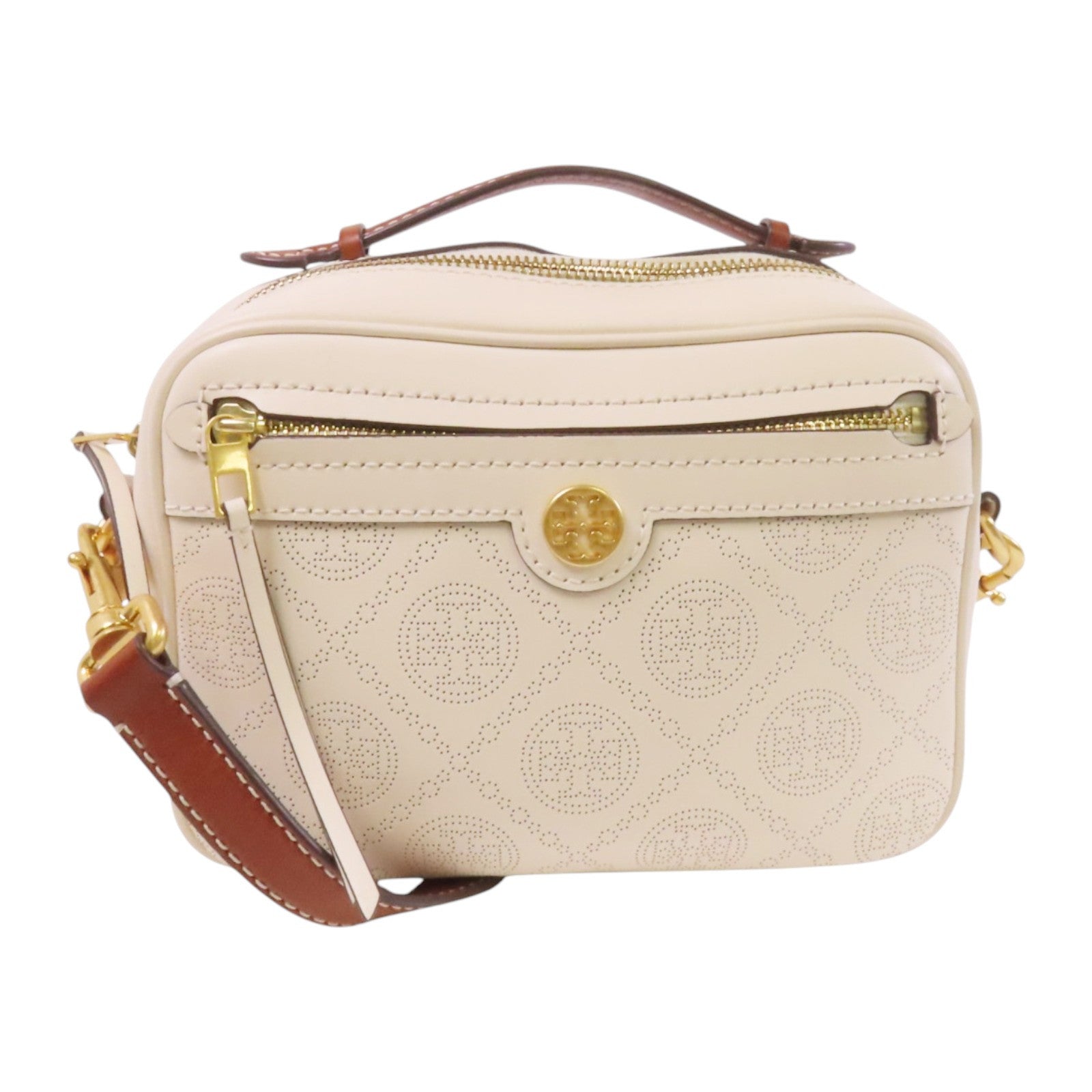 牛皮皮革2Way Shoulder Bag金扣手挽肩背兩用袋