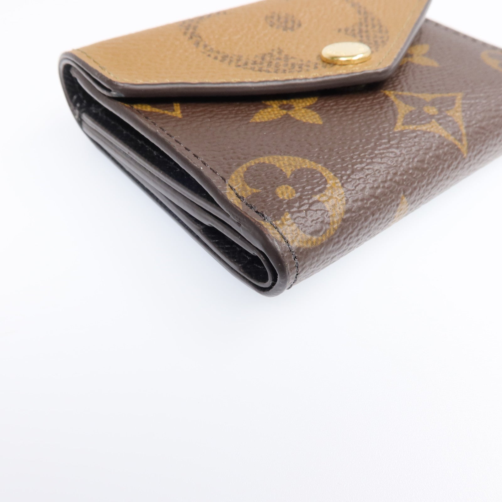 LOUIS VUITTON Monogram Reverse Zoe Wallet金扣錢包