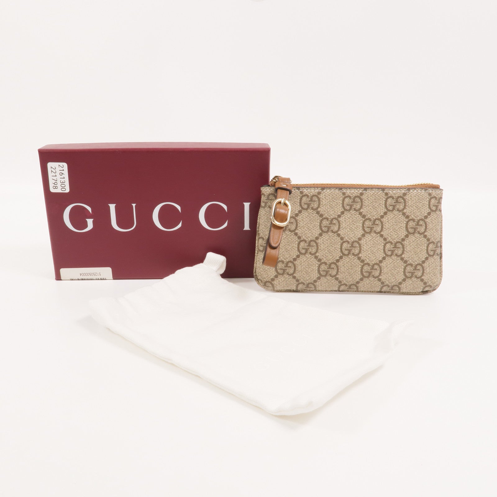 GUCCI 塗層帆布GG Emblem Key&Coin Case零錢包