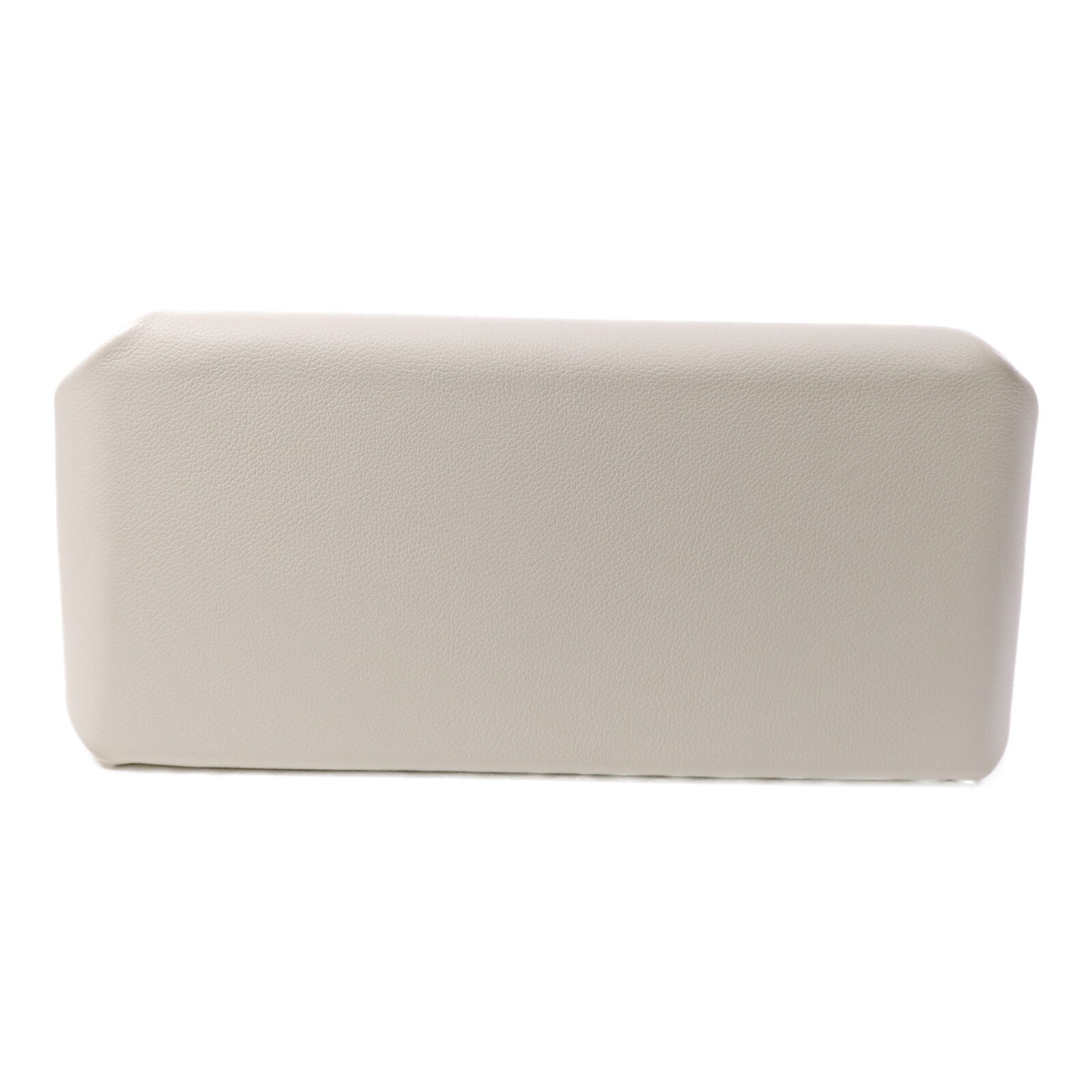HERMES Evercolor皮革Emile 30銀扣肩背袋Blanc