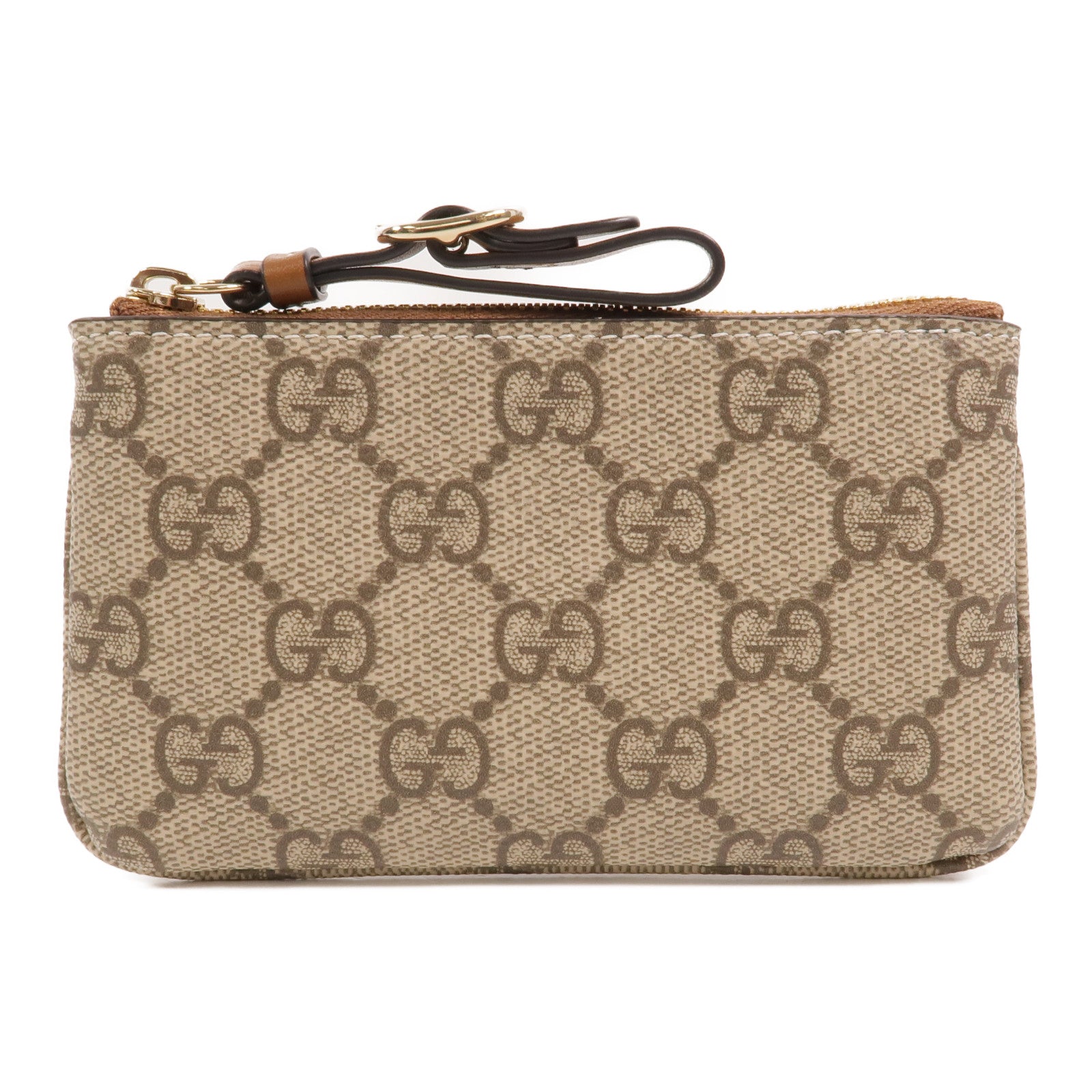 GUCCI 塗層帆布GG Emblem Key&Coin Case零錢包