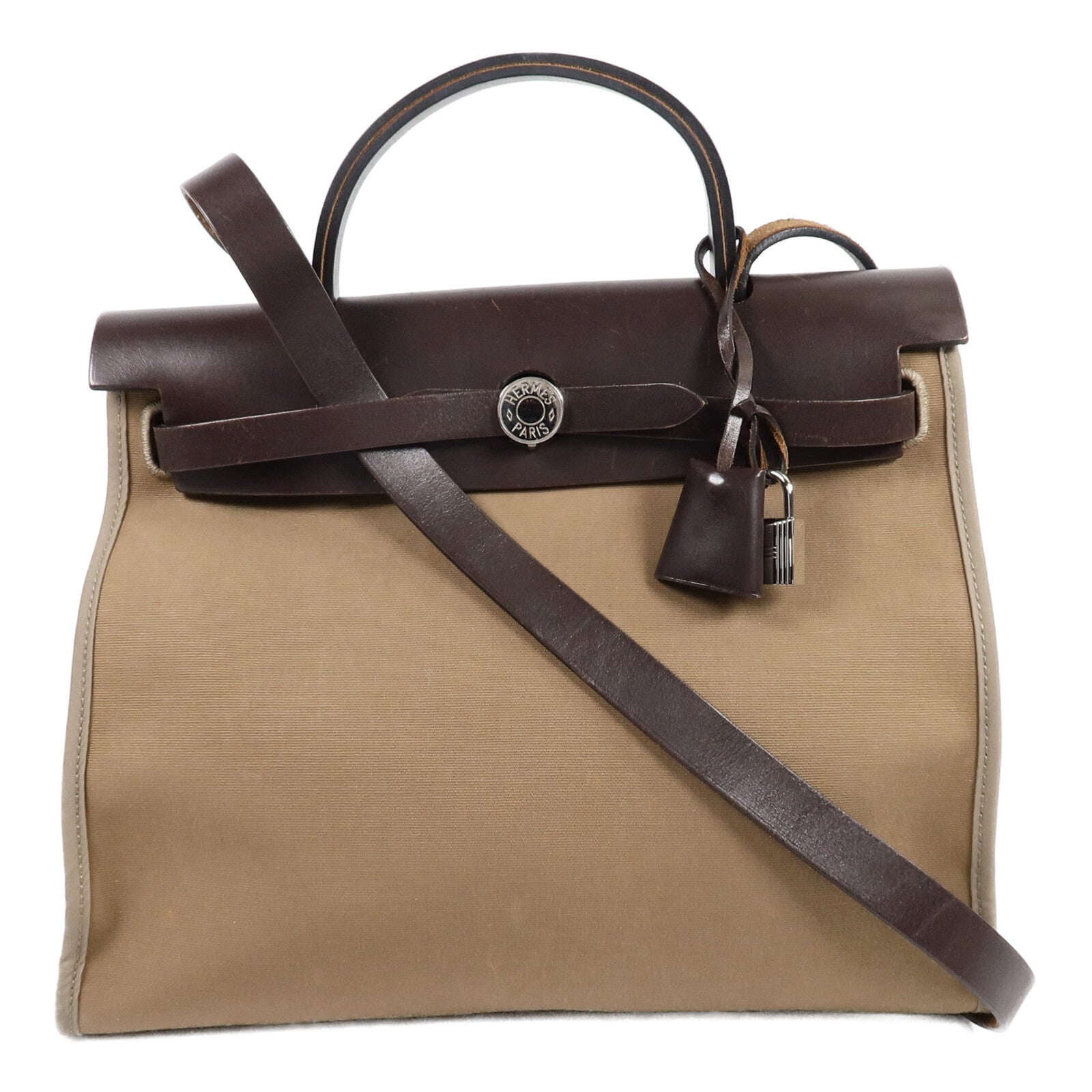 HERMES 帆布Herbag PM手挽肩背兩用袋