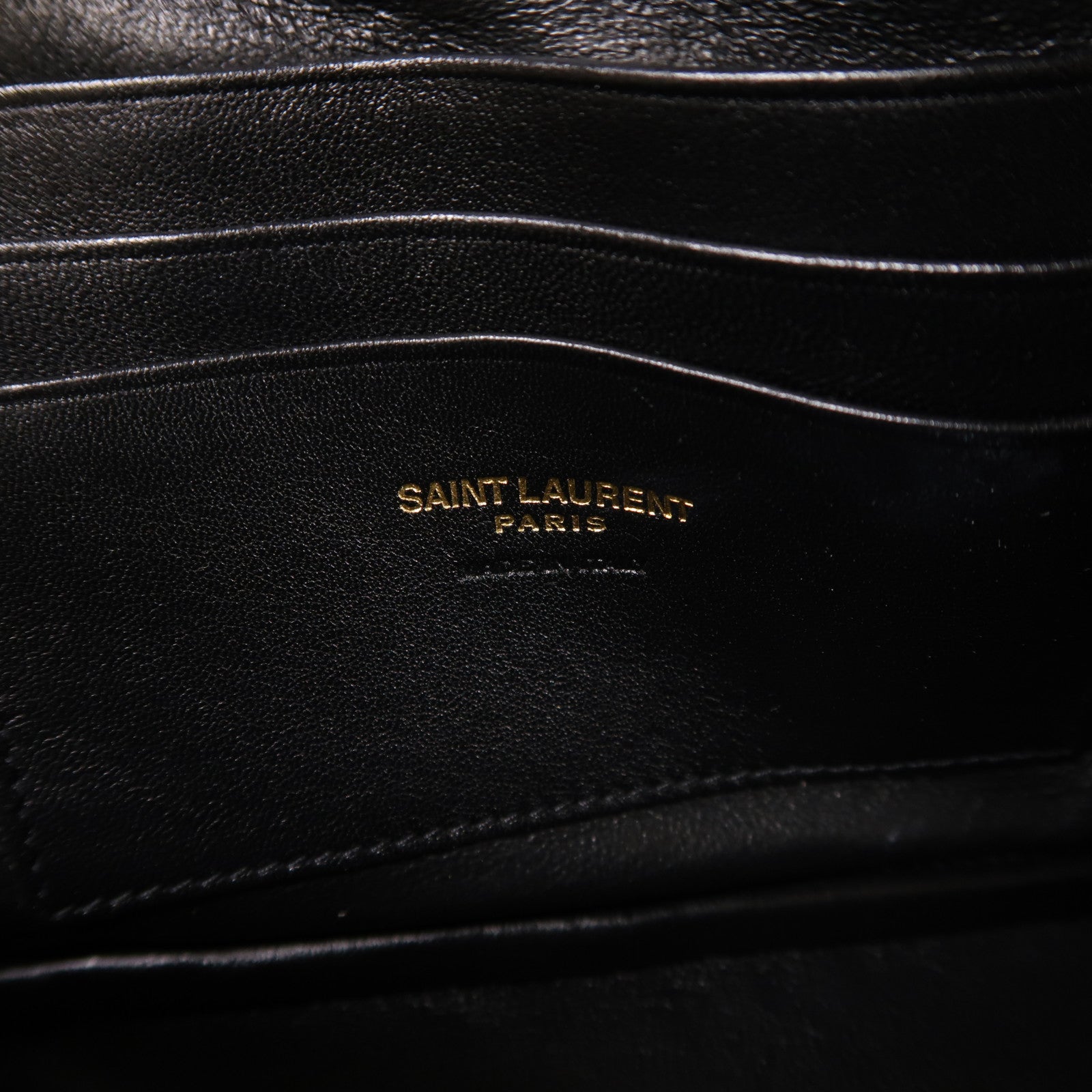 SAINT LAURENT 牛皮皮革Lou Mini Bag金扣鏈帶肩背袋
