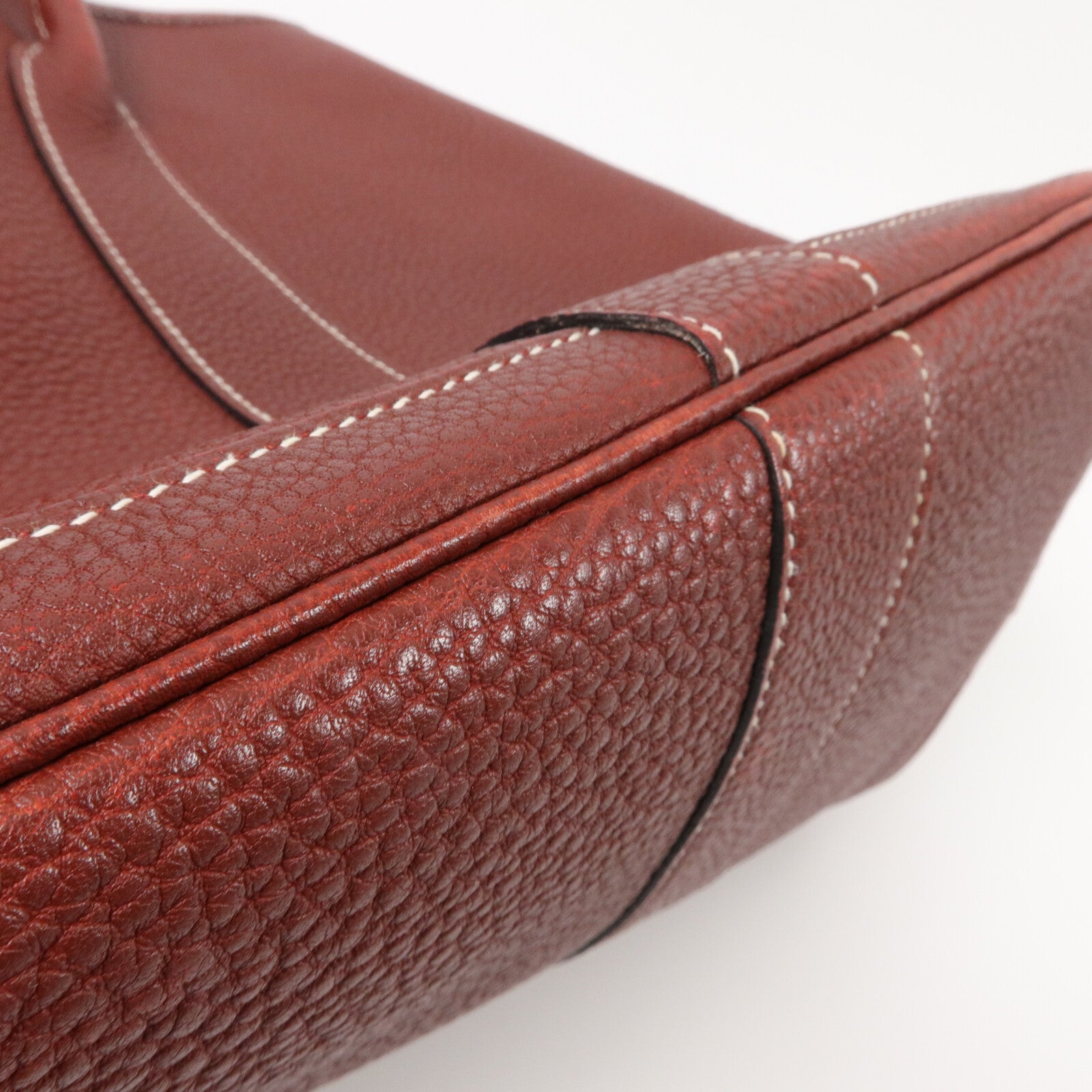 HERMES Negonda皮革Garden Party PM手挽袋Rouge H