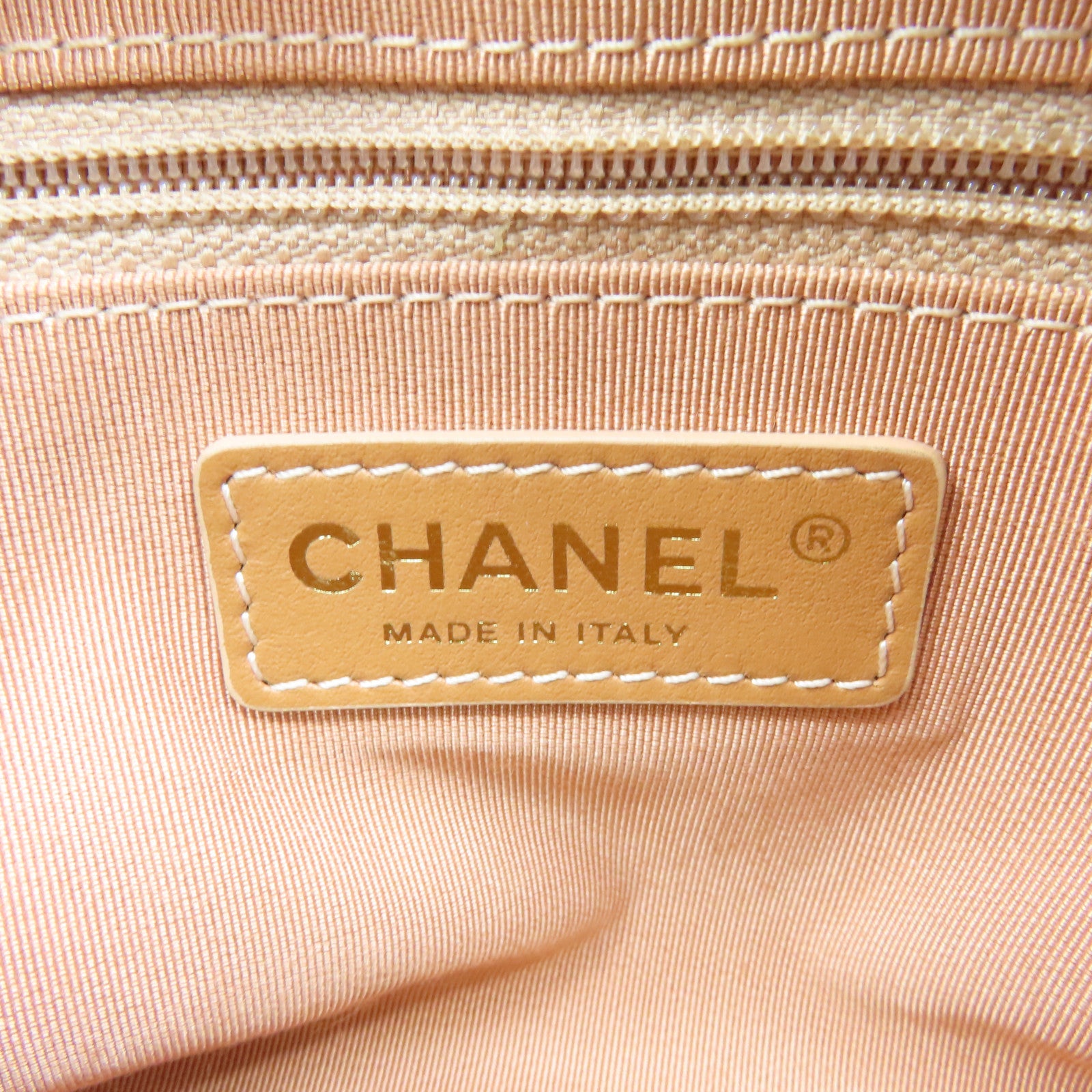 CHANEL 【激減優惠】菱格羊皮皮革Chain 2Way Shoulder金扣鏈帶手挽肩背兩用袋粉紅色