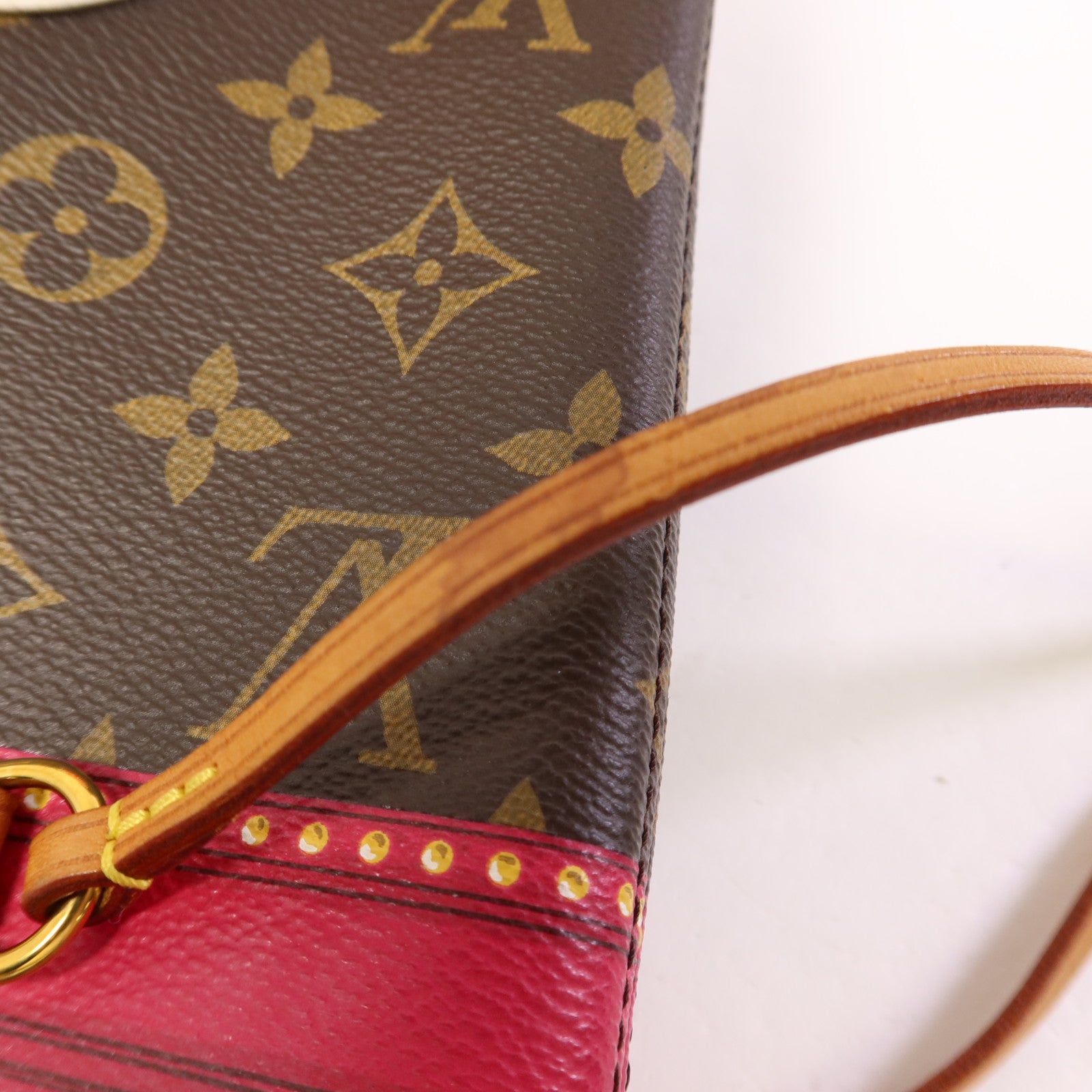 LOUIS VUITTON Monogram Summer Trunk Neverfull MM金扣肩背袋