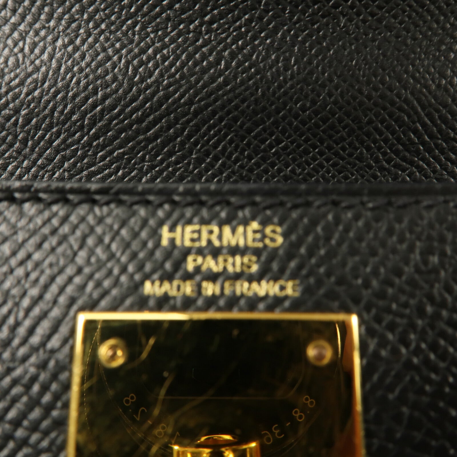 HERMES Epsom皮革Kelly 28手挽肩背兩用袋Noir