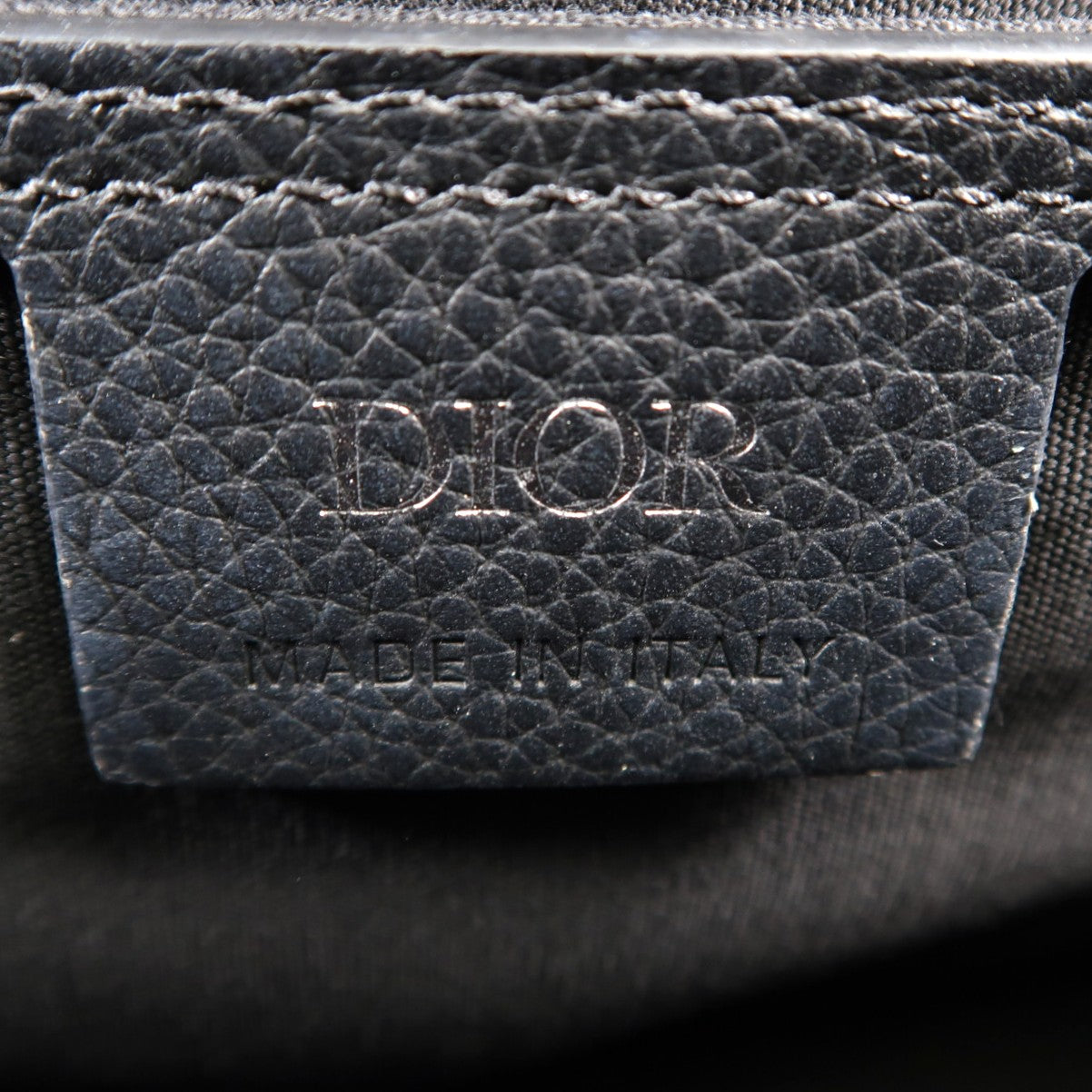 Dior 牛皮皮革/帆布Shoulder Bag銀扣肩背袋