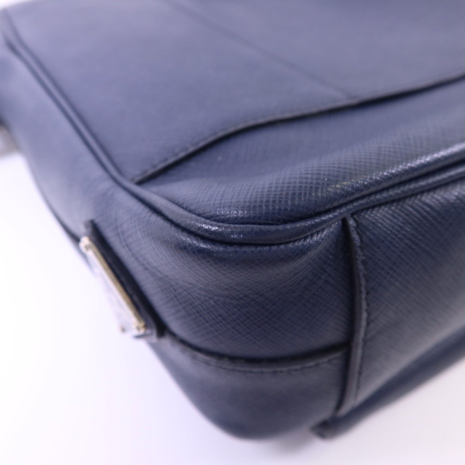PRADA Saffiano皮革Shoulder Bag銀扣肩背袋