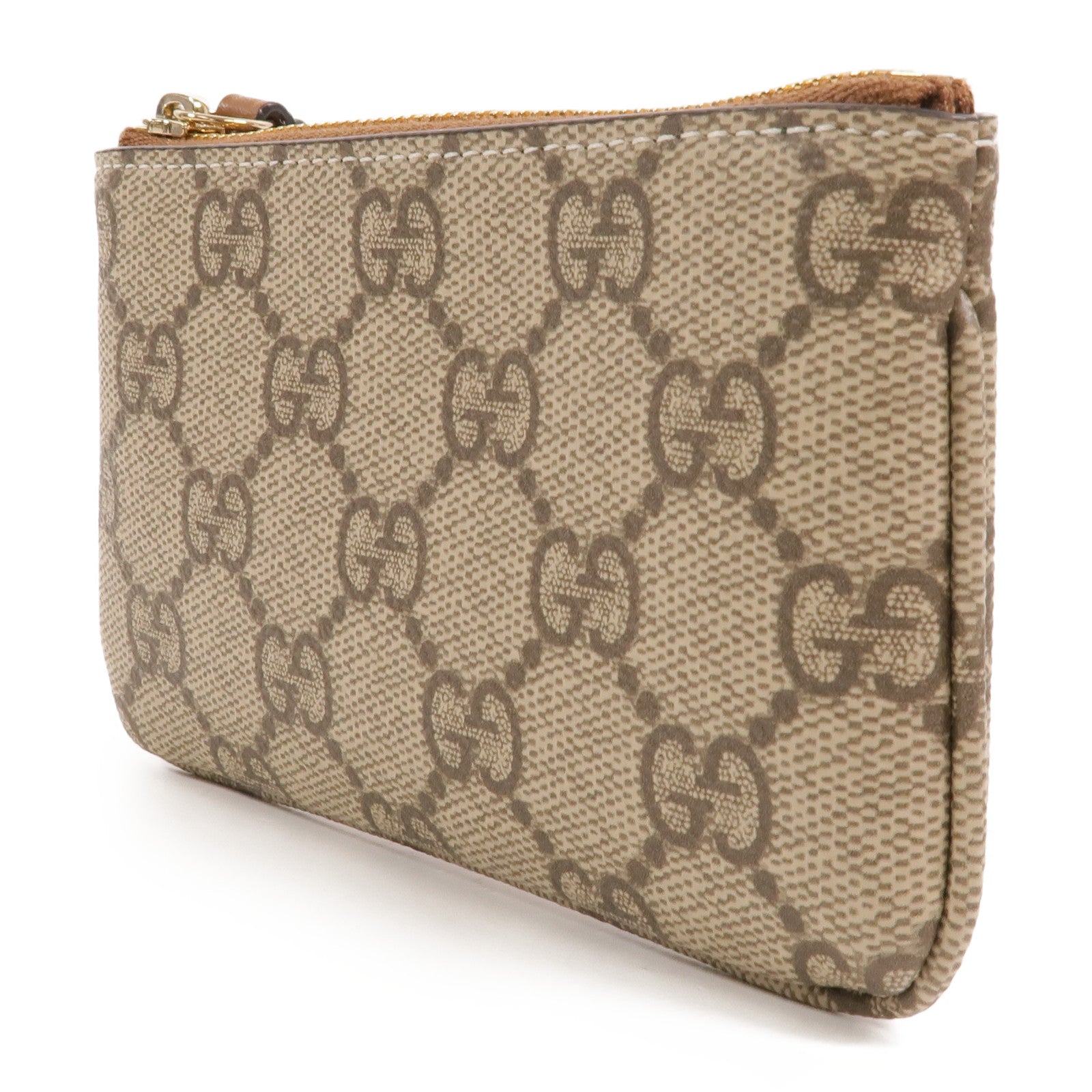 GUCCI 塗層帆布GG Emblem Key&Coin Case零錢包