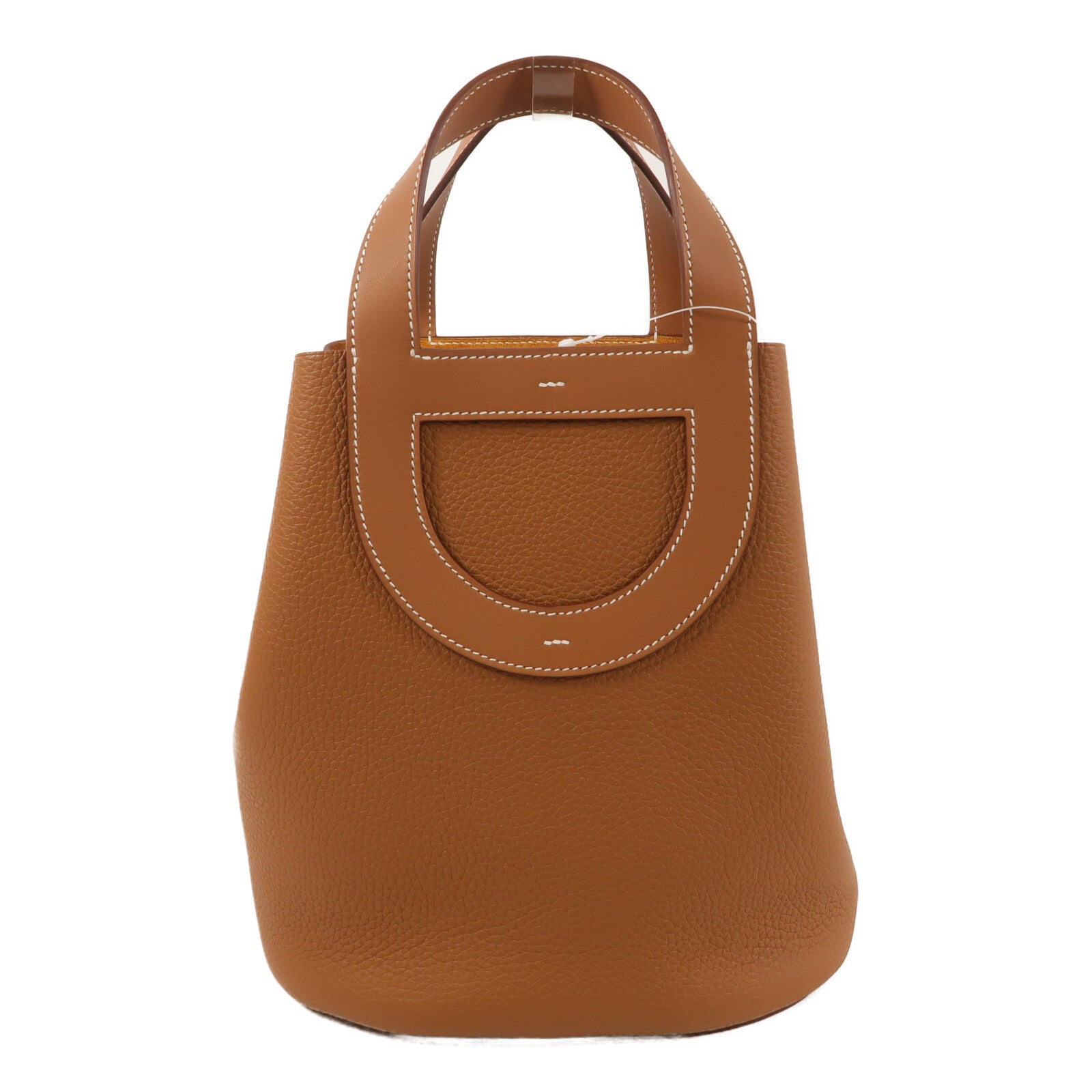 HERMES Clemence皮革In The Loop 23手挽袋Gold