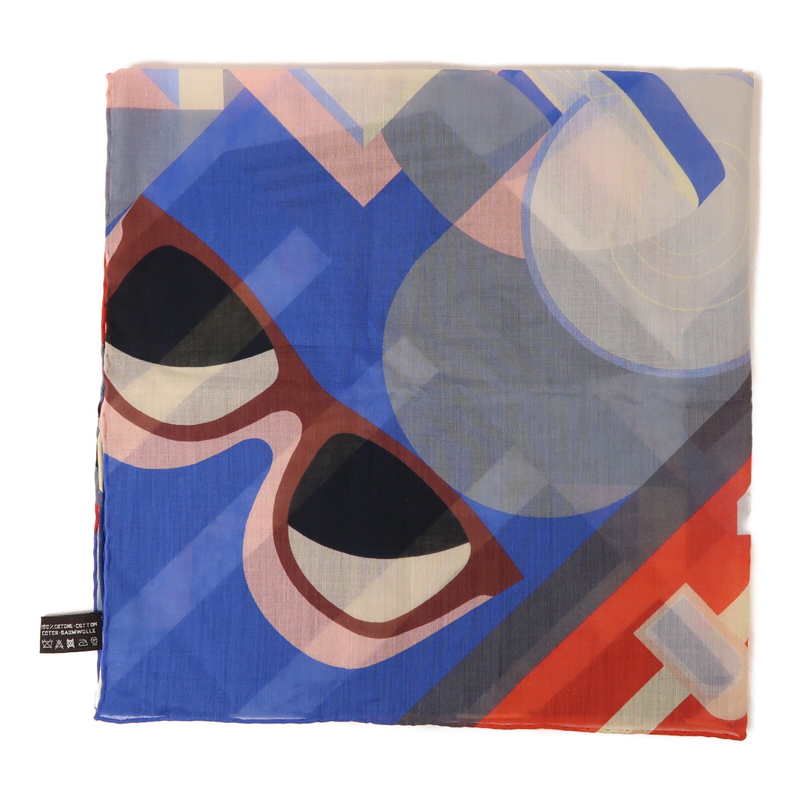 CHANEL 棉質Scarf 60X60絲巾