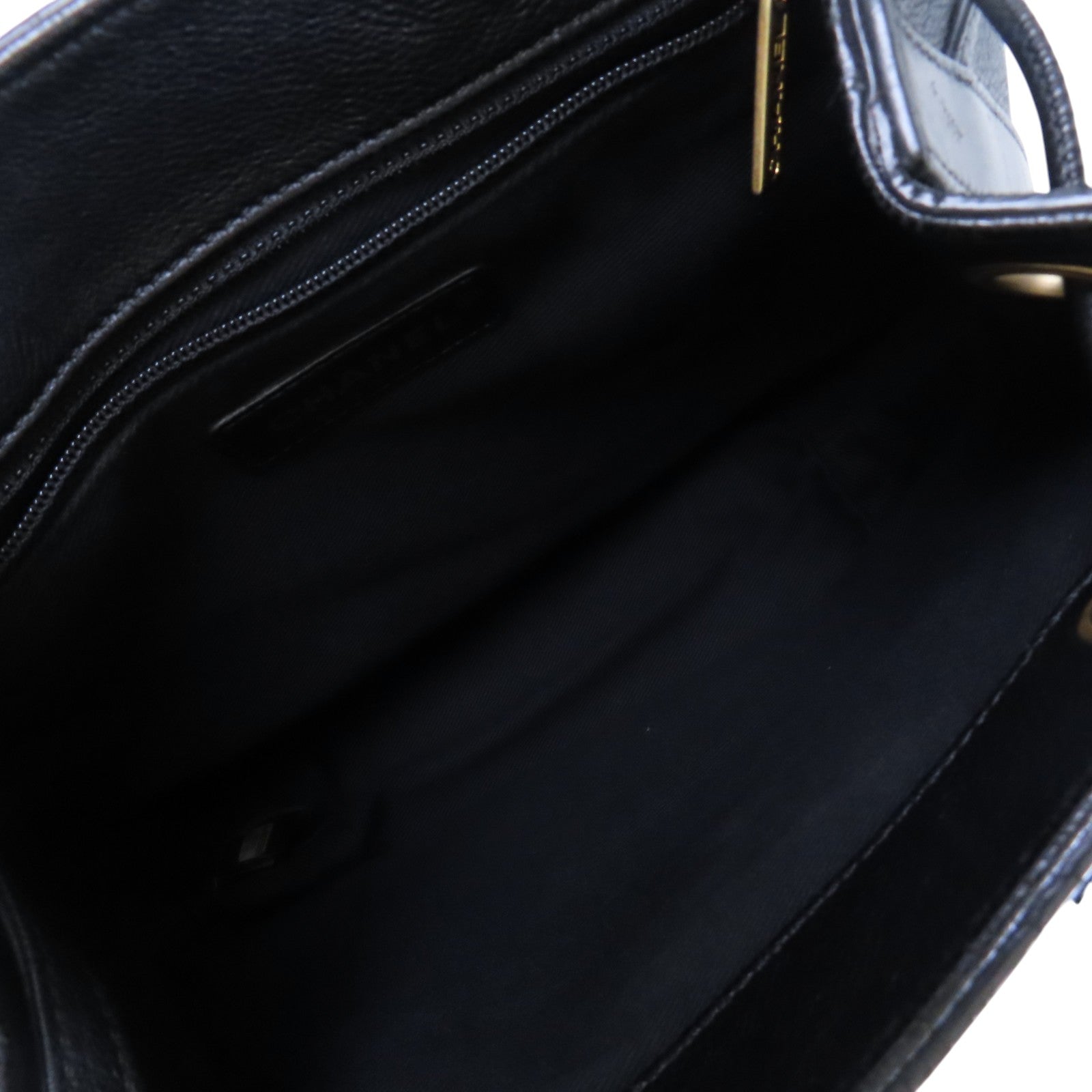 CHANEL 牛皮皮革BackPack金扣背包