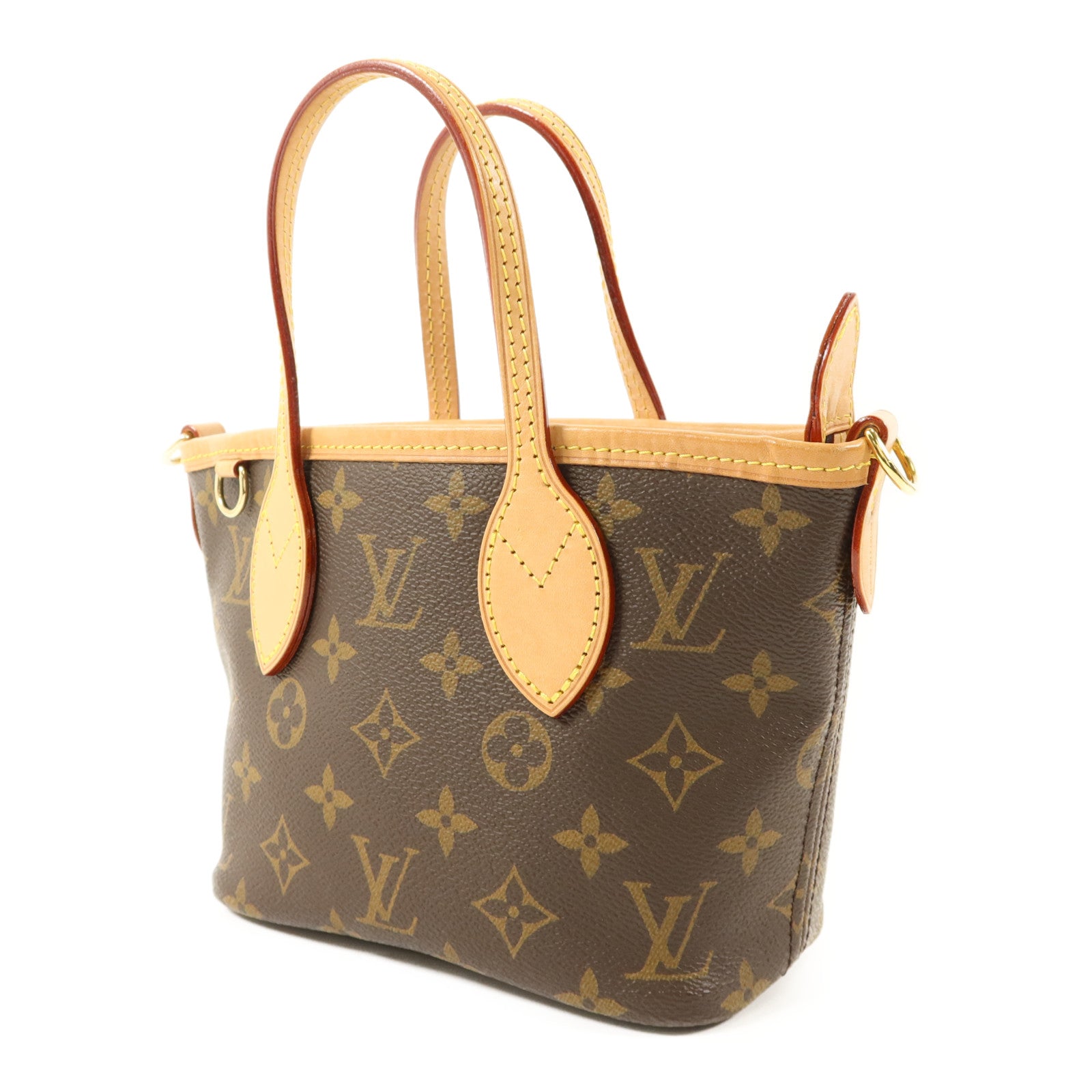 LOUIS VUITTON Monogram Neverfull BB金扣手挽肩背兩用袋