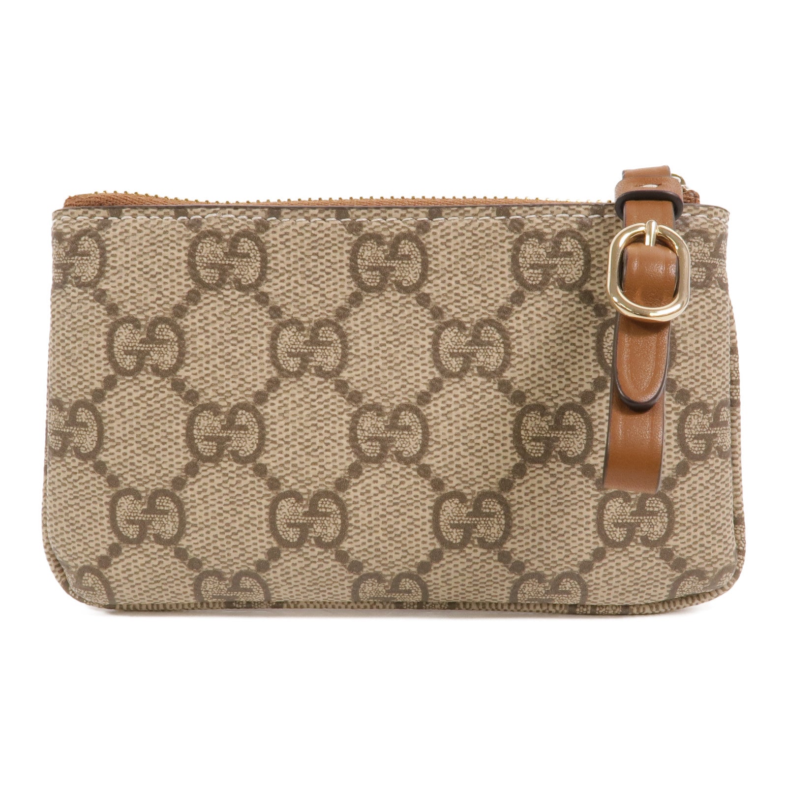 GUCCI 塗層帆布GG Emblem Key&Coin Case零錢包
