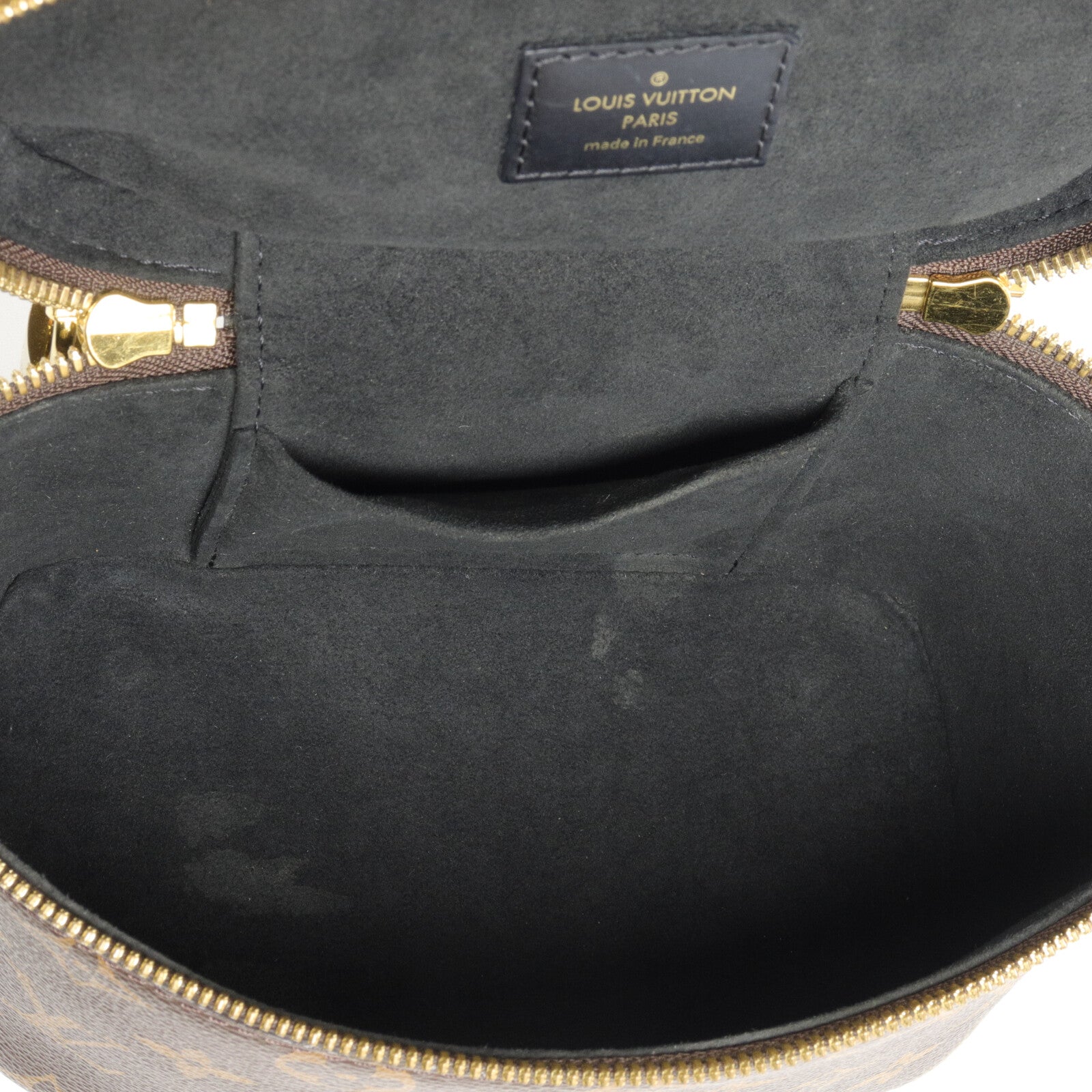 LOUIS VUITTON Monogram/Monogram Reverse Vanity PM手挽肩背兩用袋棕色