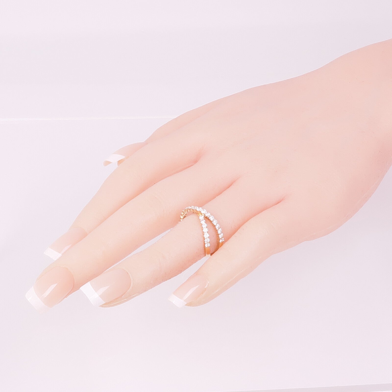 JEWELRY 18K玫瑰金Diamond Ring鑽石戒指US#5.75