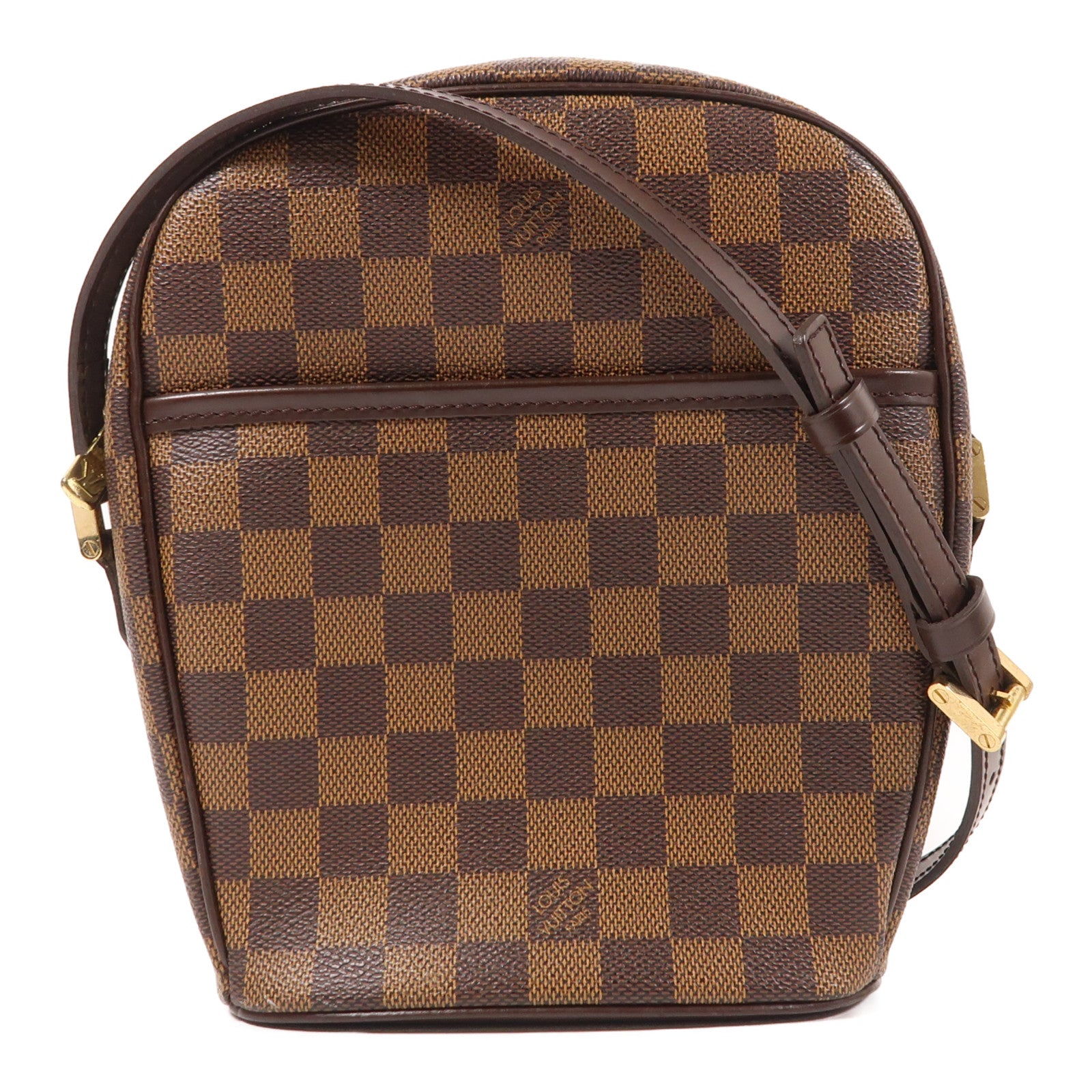 LOUIS VUITTON Damier Ipanema PM金扣肩背袋