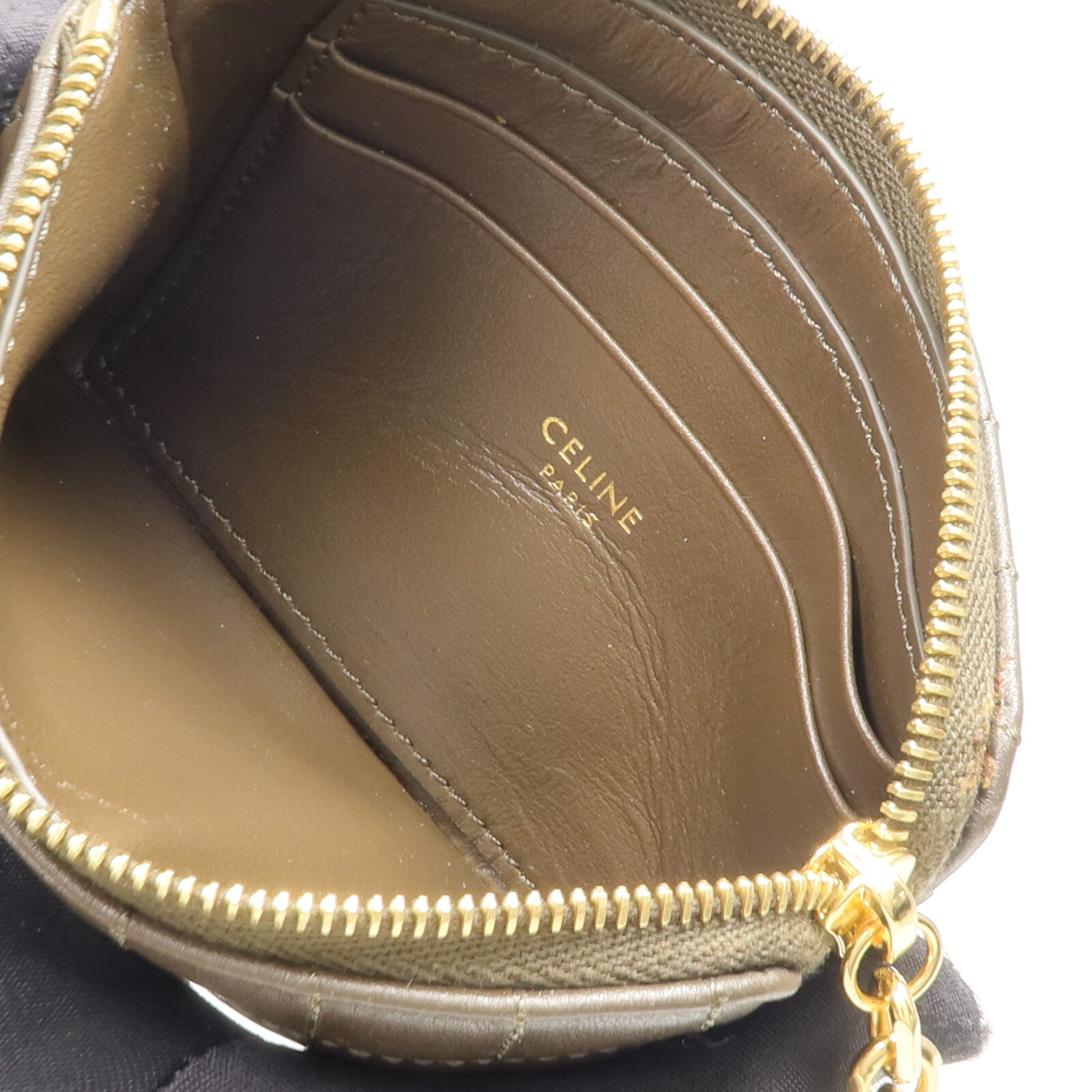 CELINE 牛皮皮革C Charm Coin Pouch零錢包