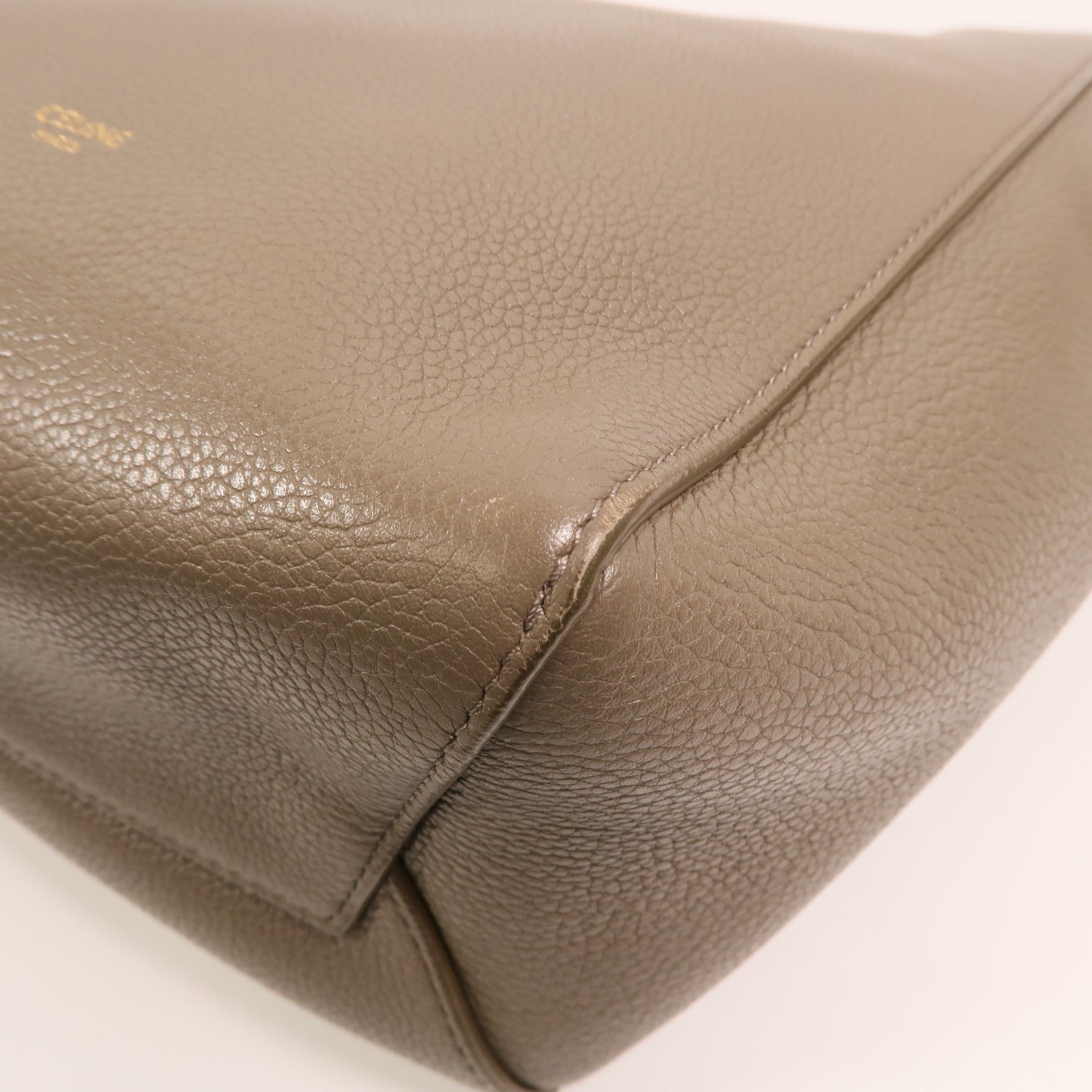 CELINE 牛皮皮革Sangle bucket Bag金扣肩背袋