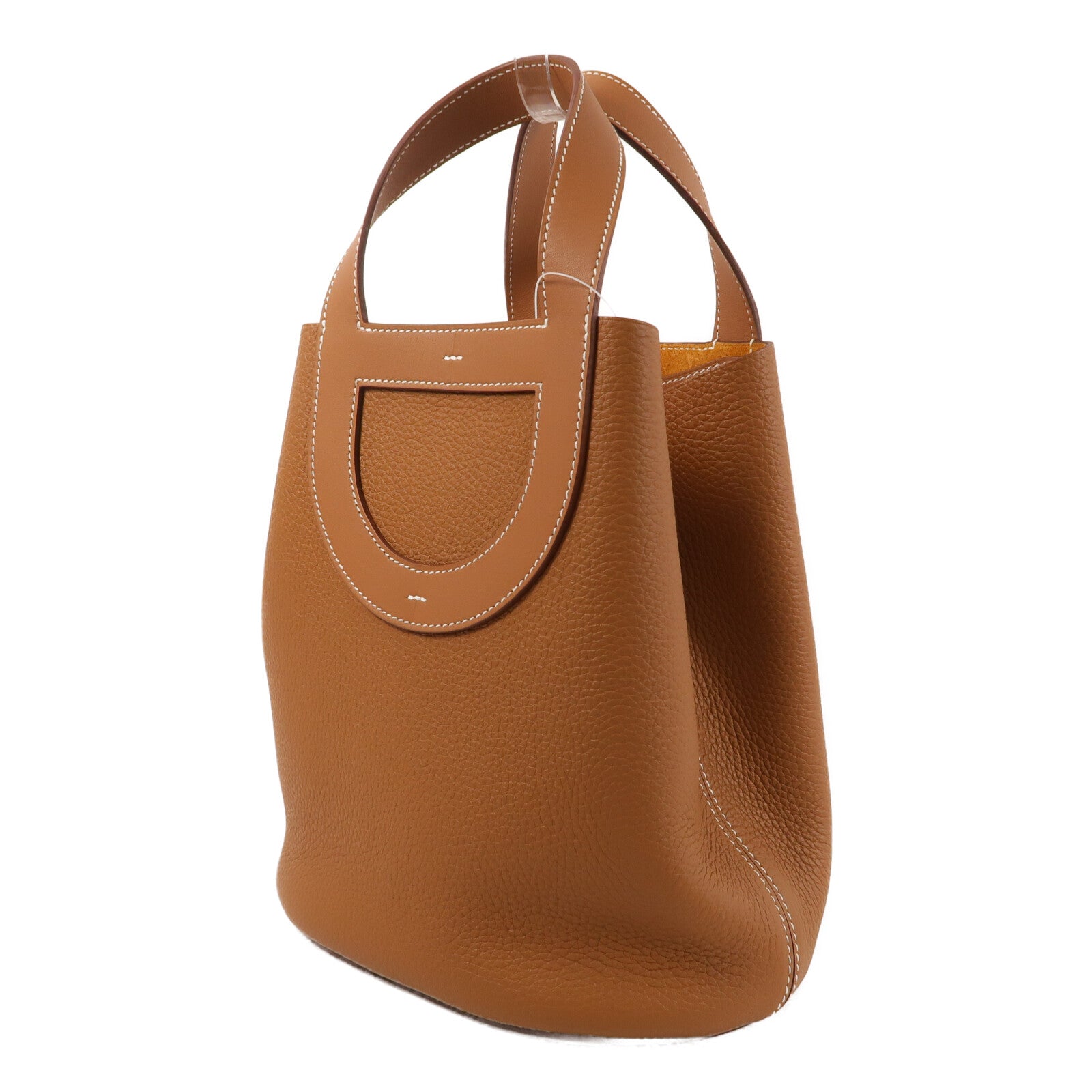 HERMES Clemence皮革In The Loop 23手挽袋Gold