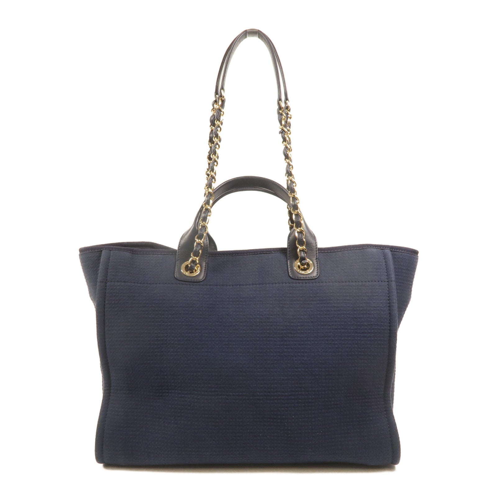 CHANEL 帆布Deauville Tote手挽肩背兩用袋
