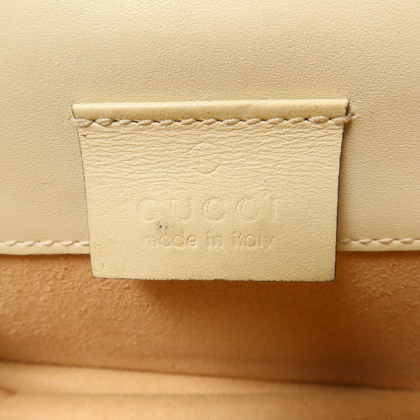 GUCCI 牛皮皮革Super Mini Sylvia鏈帶肩背袋