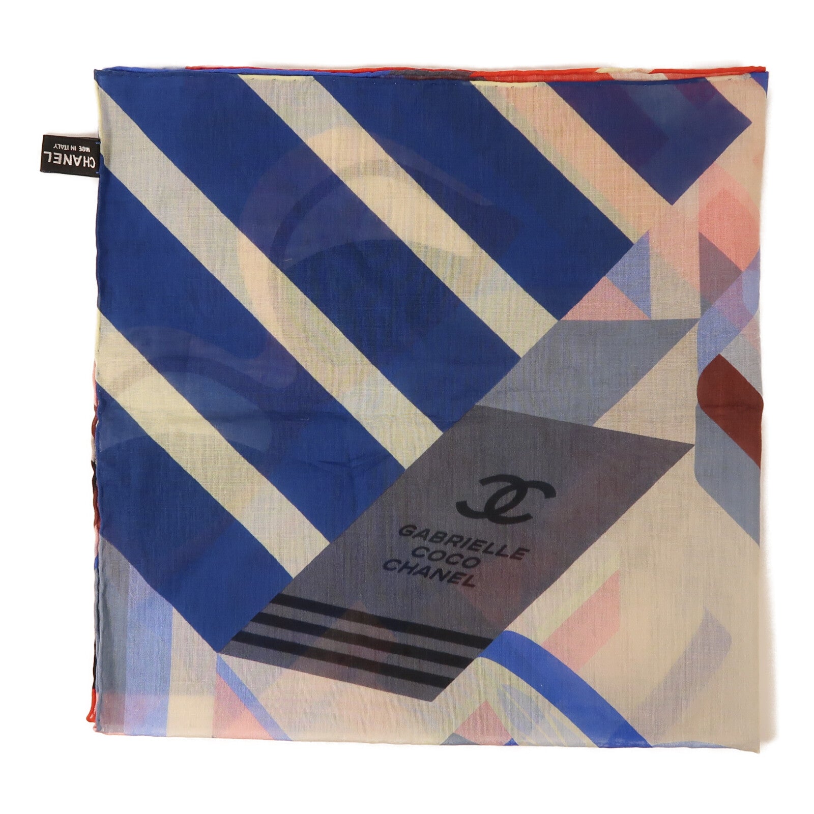 CHANEL 棉質Scarf 60X60絲巾