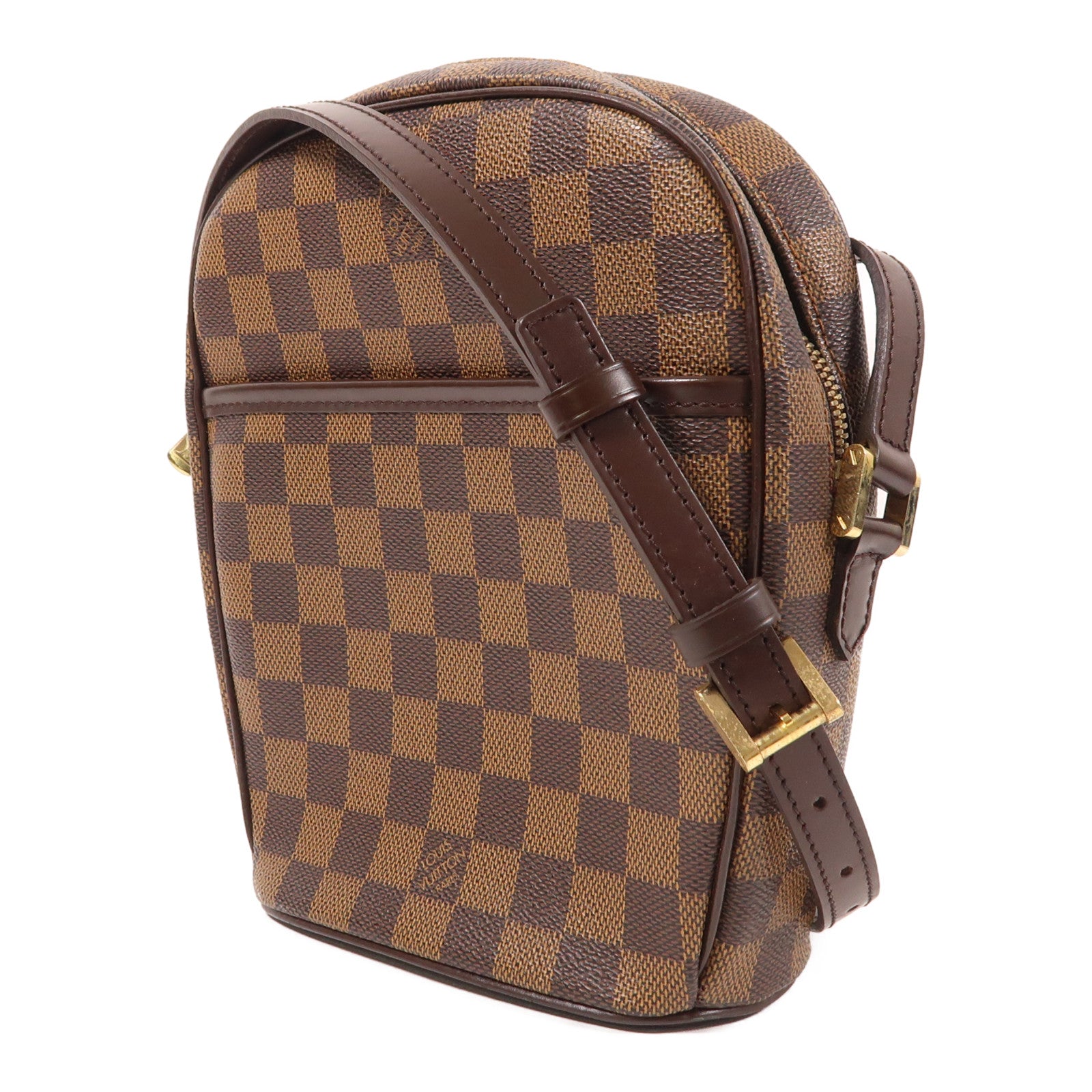 LOUIS VUITTON Damier Ipanema PM金扣肩背袋