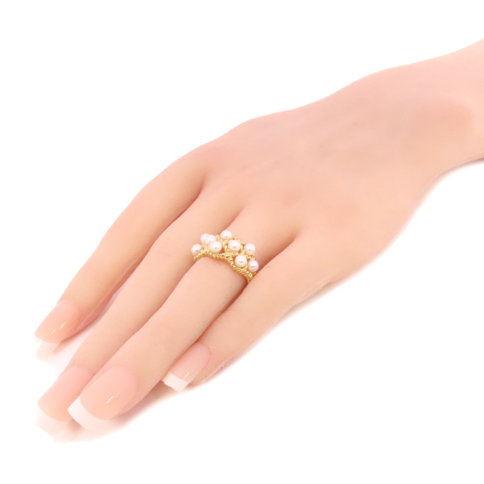 JEWELRY Pearl Ring US#6.75 18K Yellow Gold