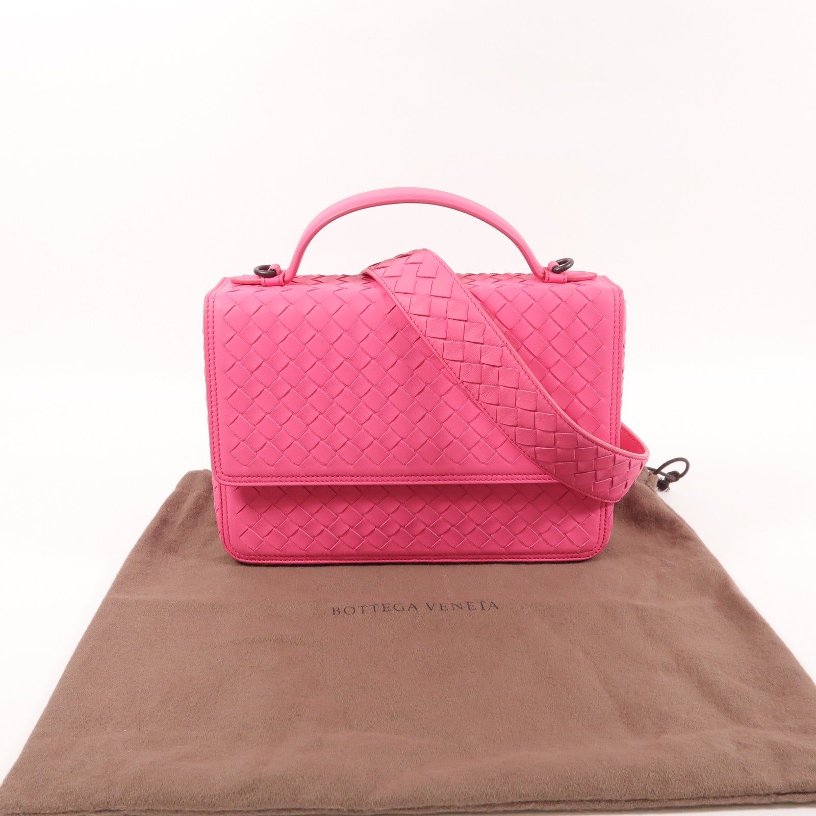 BOTTEGA VENETA 牛皮皮革2 Way Bag手挽肩背兩用袋