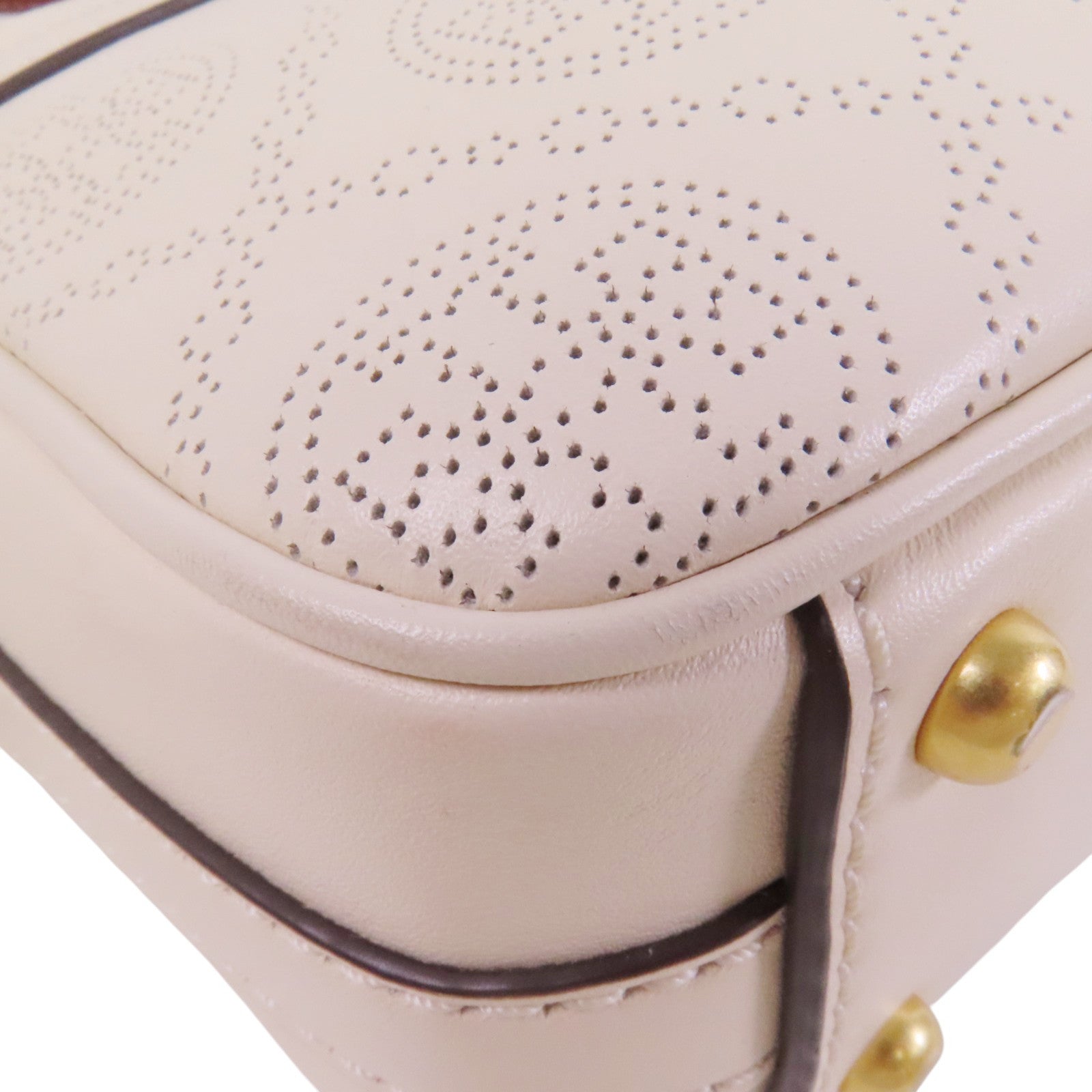 牛皮皮革2Way Shoulder Bag金扣手挽肩背兩用袋
