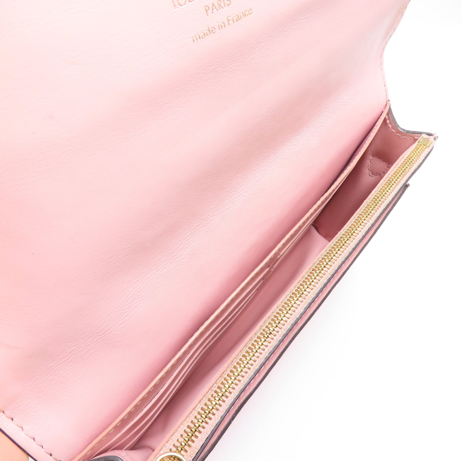 LOUIS VUITTON Monogram Flore Chain Wallet金扣鏈帶肩背袋