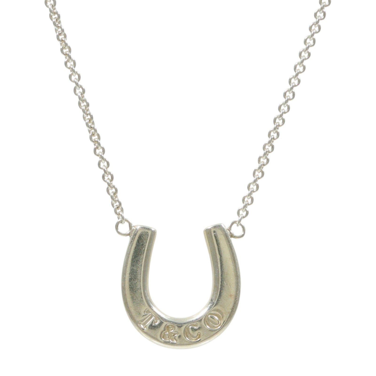 TIFFANY＆CO 925純銀1837 Horseshoe Pendant Necklace項鍊