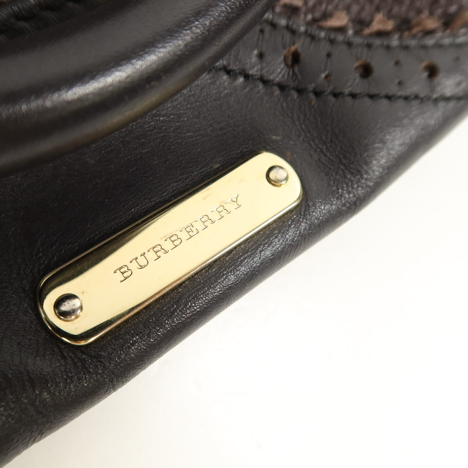 BURBERRY 牛皮皮革2 Way Shoulder手挽肩背兩用袋