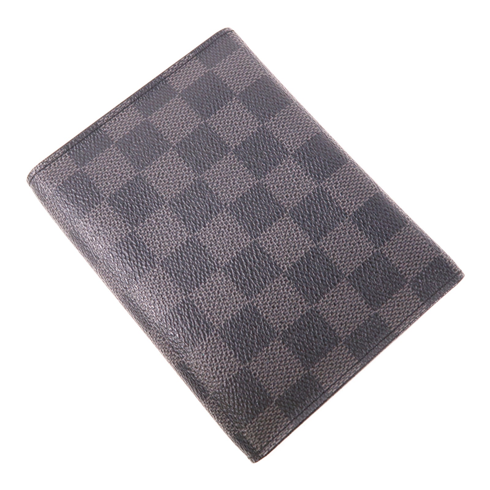 LOUIS VUITTON Damier Graphite Alpha Triple Pouch銀扣錢包