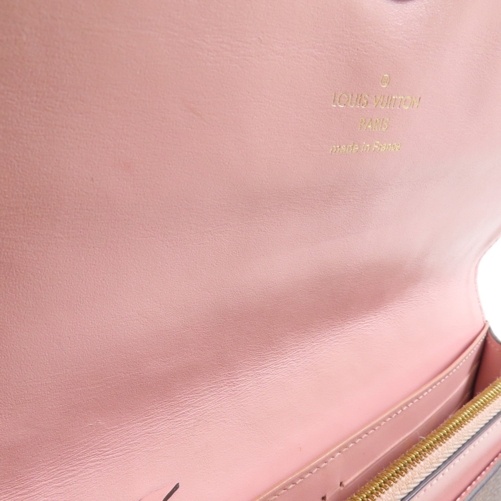 LOUIS VUITTON Monogram Flore Chain Wallet金扣鏈帶肩背袋