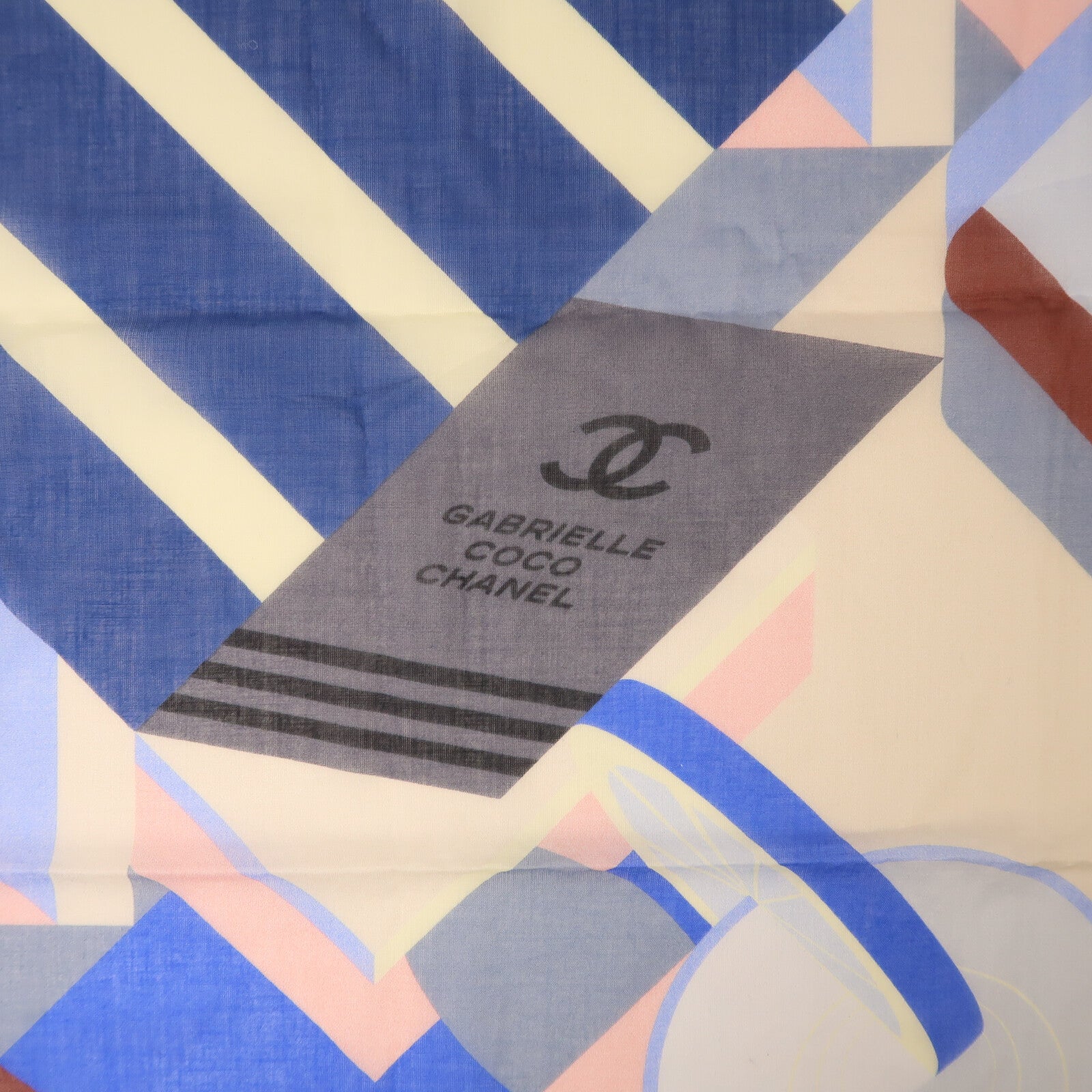 CHANEL 棉質Scarf 60X60絲巾