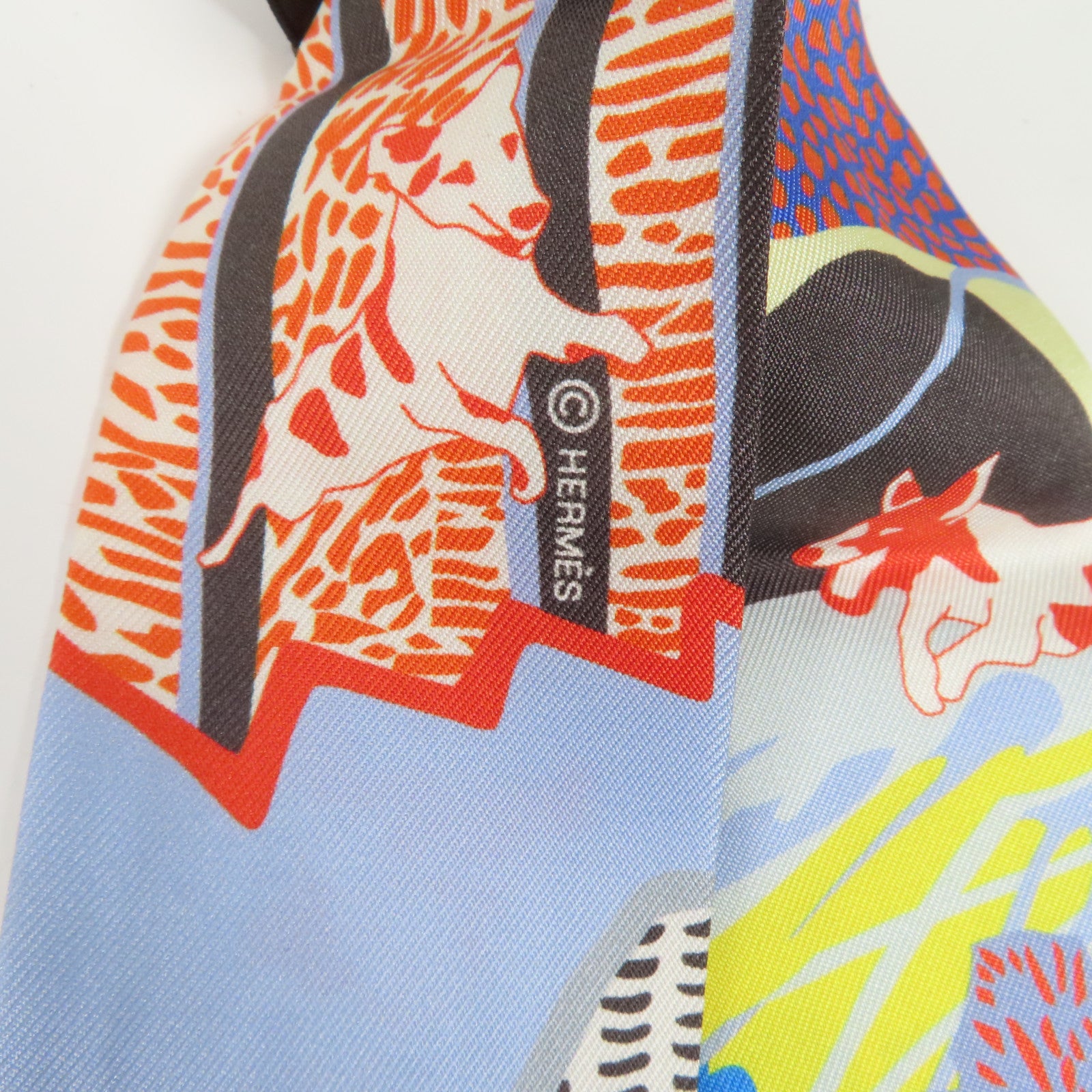 HERMES 絲質Twilly絲巾