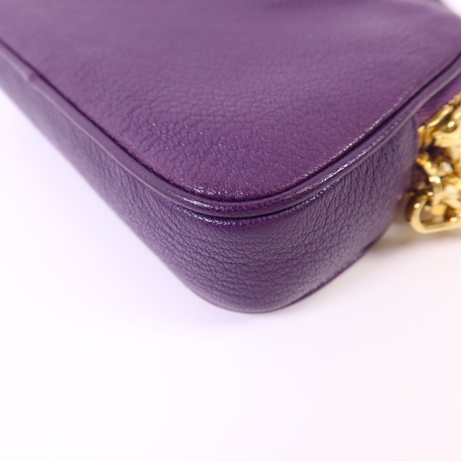 Miu Miu 牛皮皮革Handbag金扣手挽袋