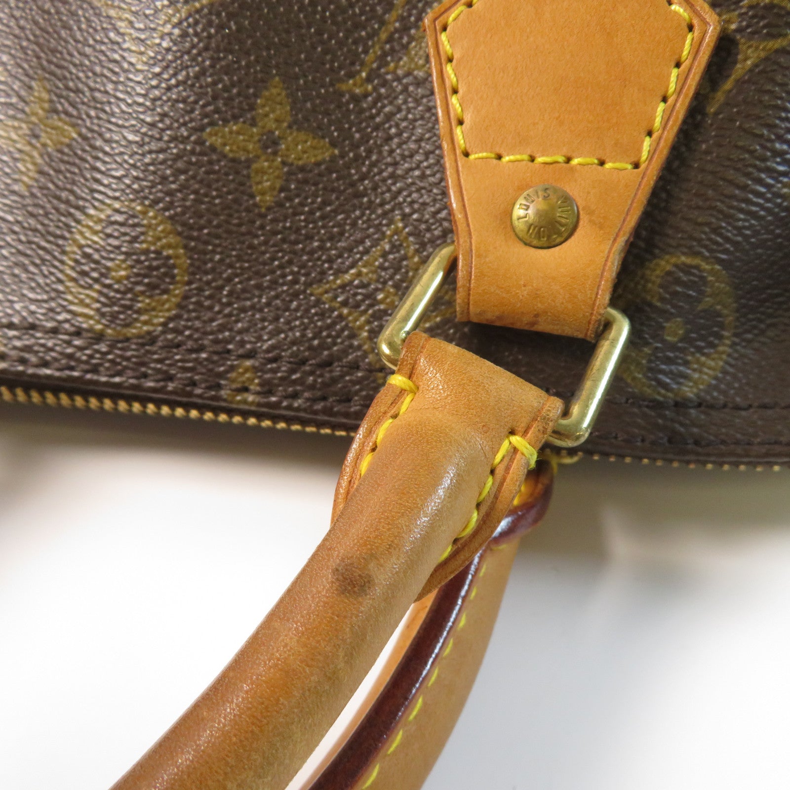 LOUIS VUITTON Monogram Speedy 30金扣手挽袋啡色