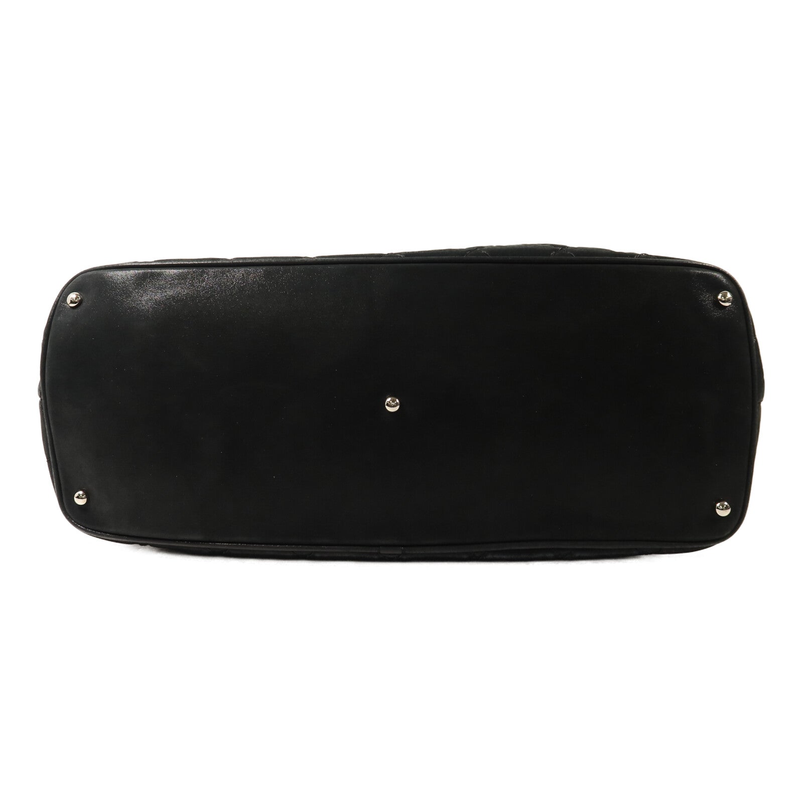 CHANEL 牛皮皮革Shoulder Bag銀扣手挽肩背兩用袋