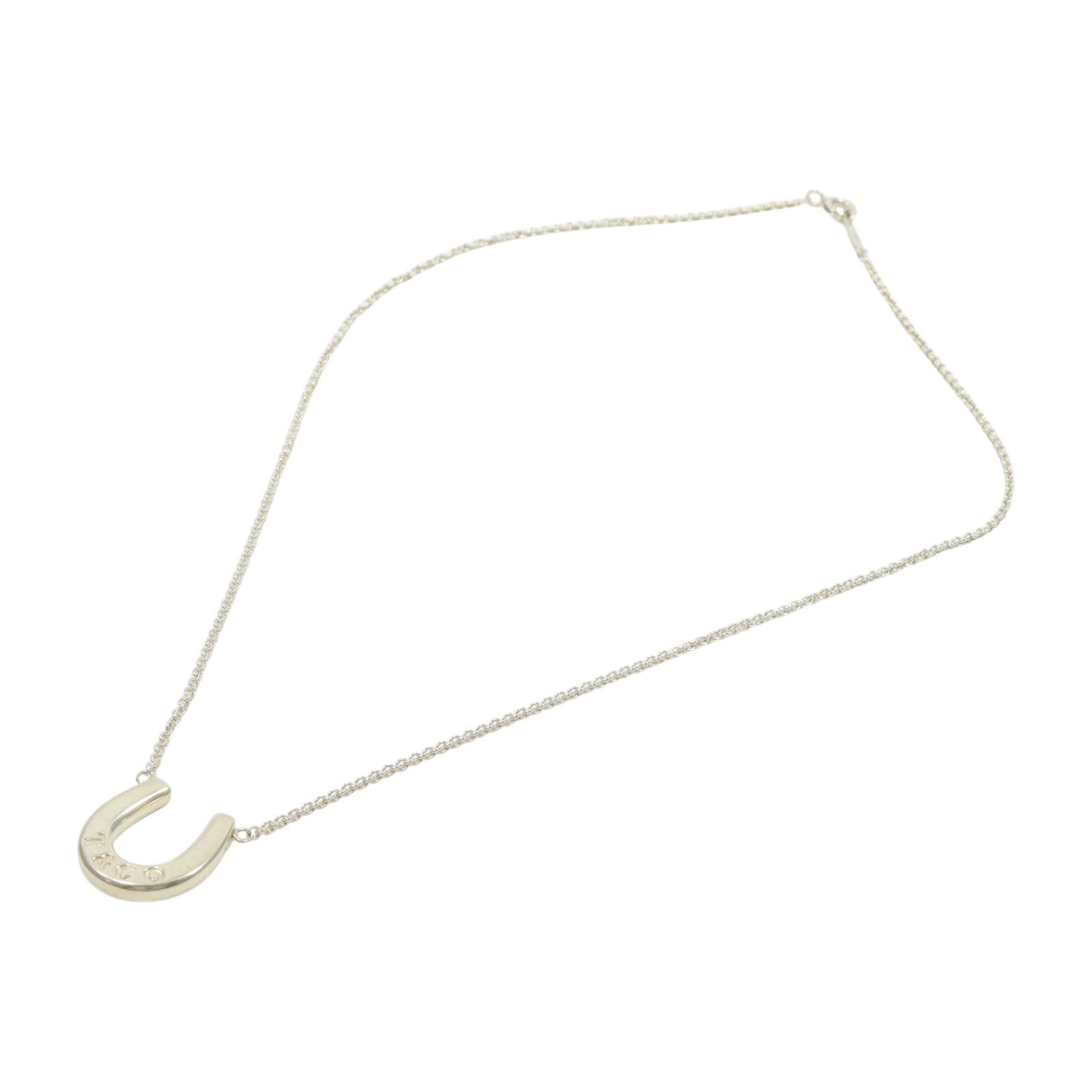TIFFANY＆CO 925純銀1837 Horseshoe Pendant Necklace項鍊