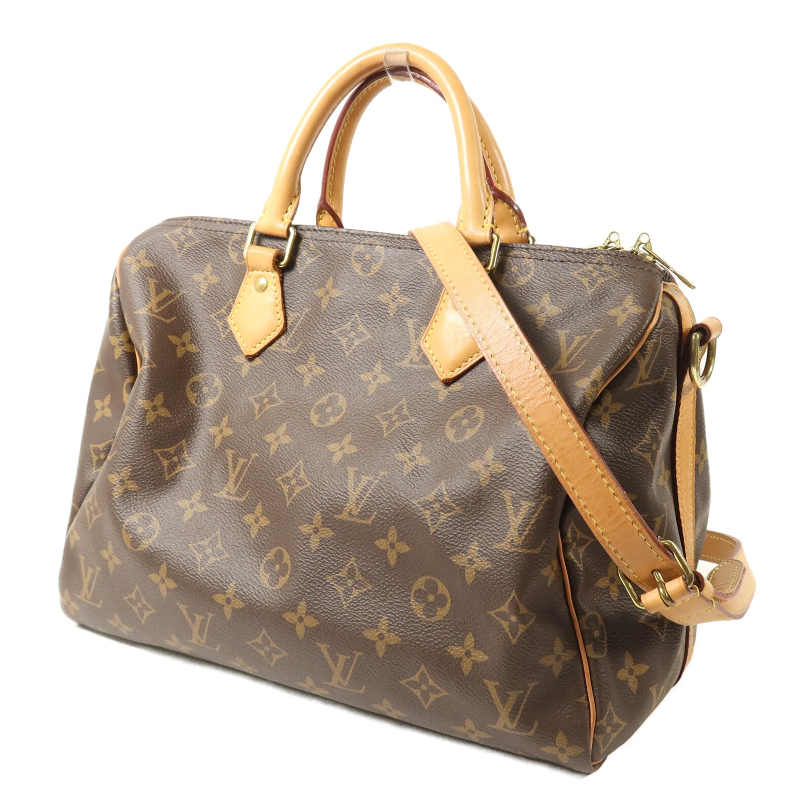 LOUIS VUITTON Monogram Speedy Bandouliere 30手挽肩背兩用袋