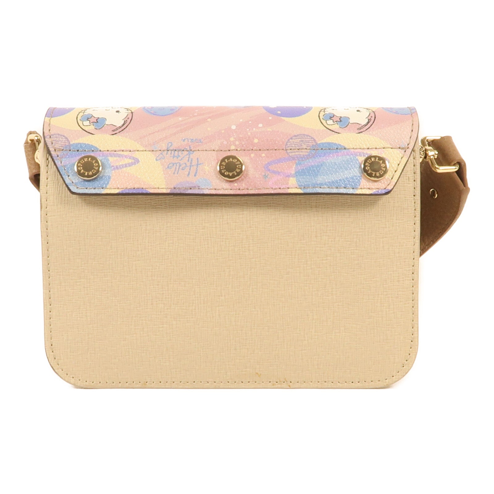 Furla 牛皮皮革Chain Bag金扣肩背袋