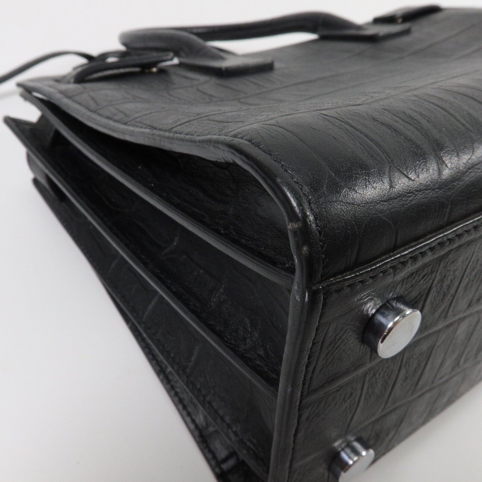 SAINT LAURENT 牛皮皮革Sac De Jour Baby手挽肩背兩用袋