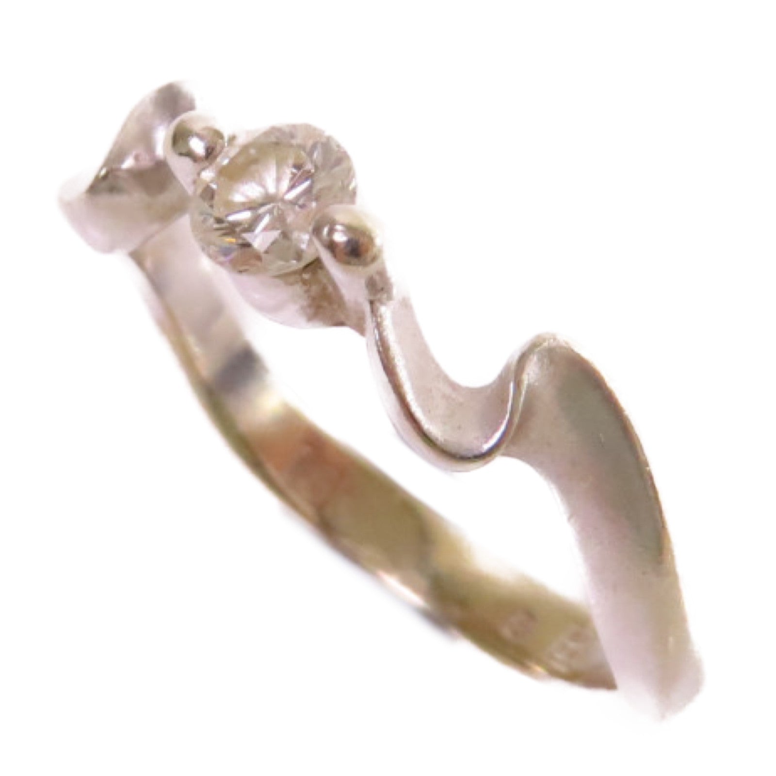 JEWELRY 【激減優惠】18K白金/鑽石Diamond Ring戒指US#4.25